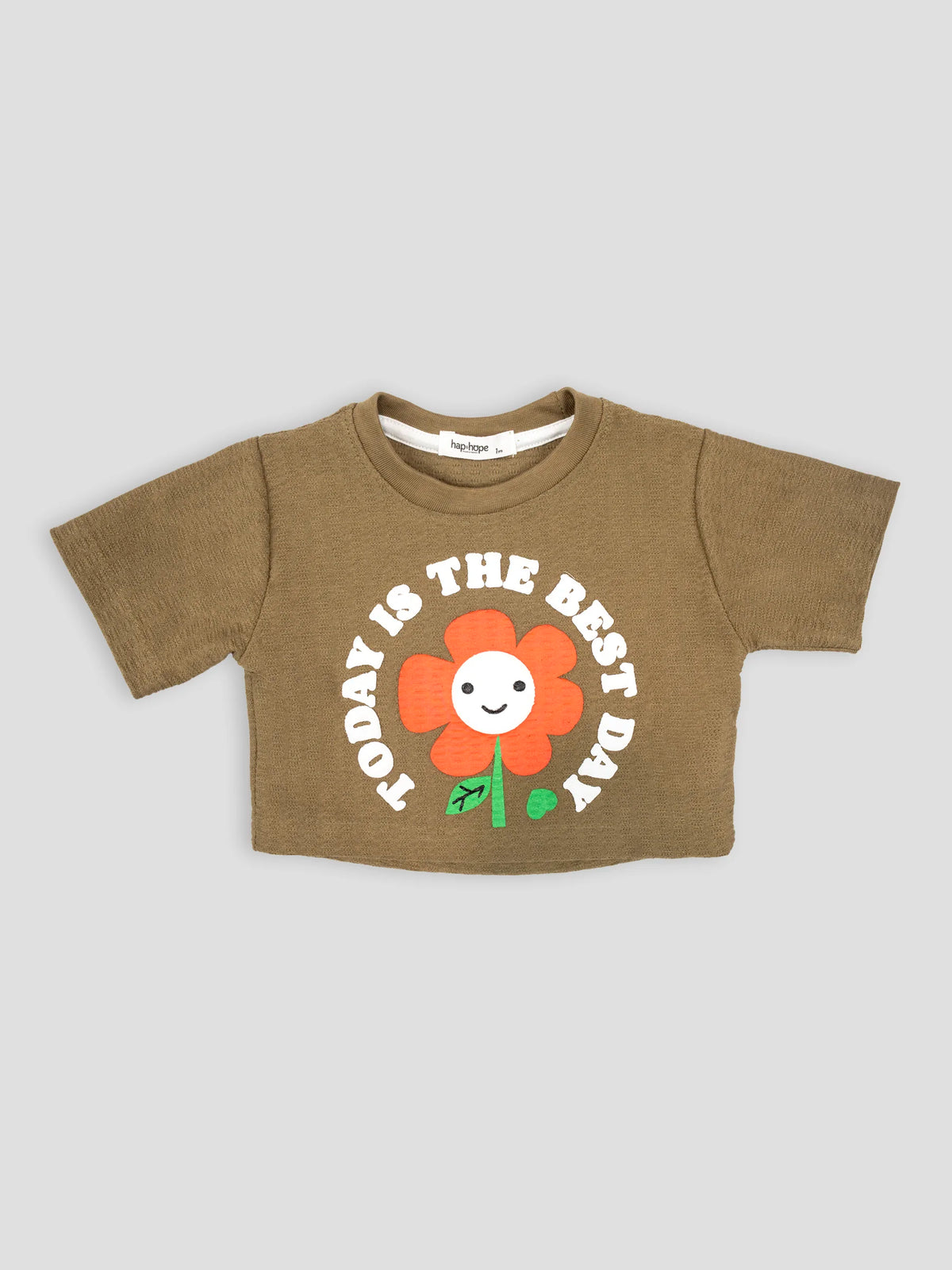 Hap&Hope Printed Round Neck Half Sleeve T-Shirt for Girls