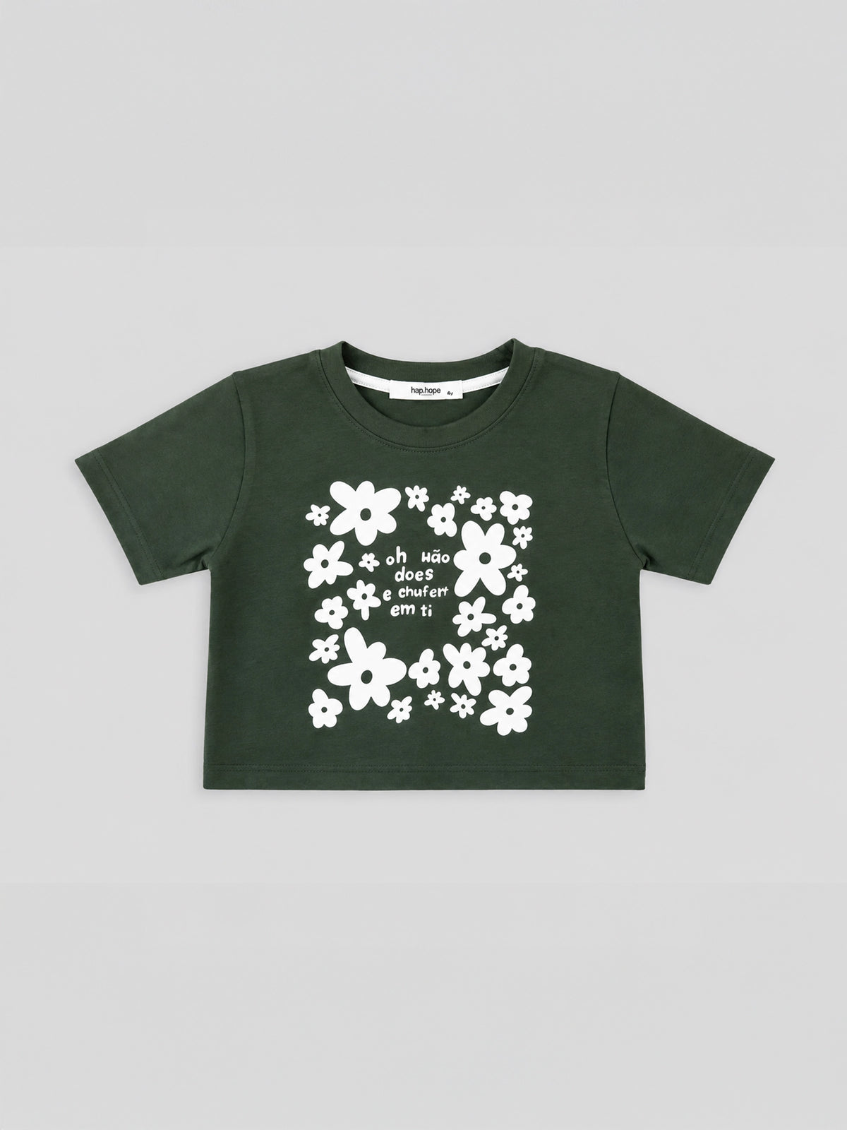 Hap & Hope Printed Round Neck Half Sleeve T-Shirt for Girls