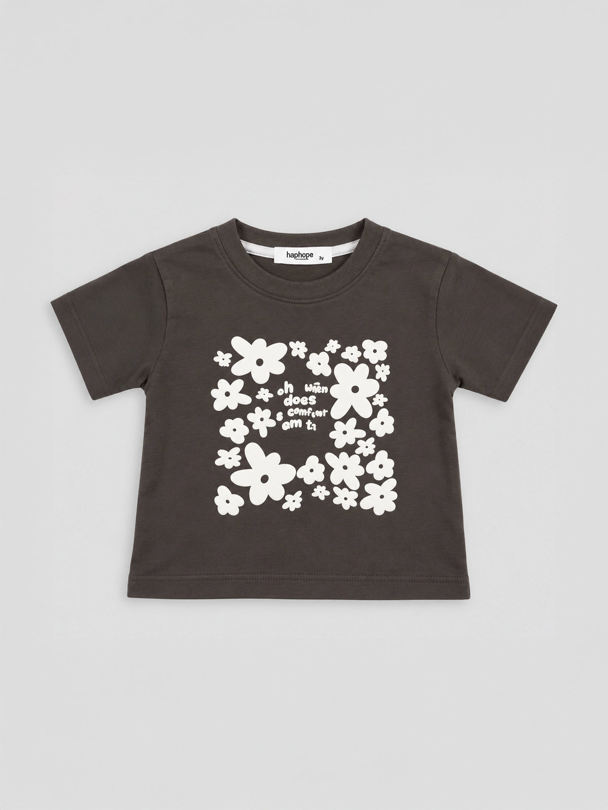 Hap & Hope Printed Round Neck Half Sleeve T-Shirt for Girls