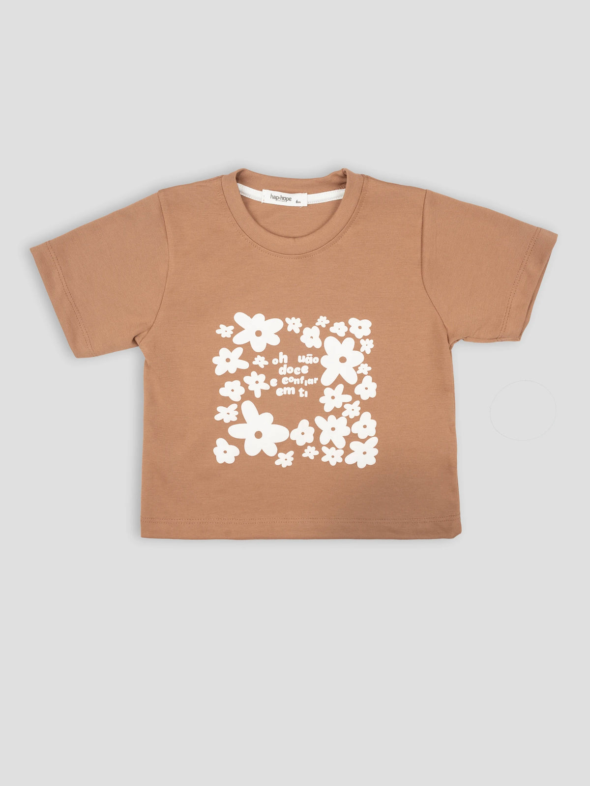 Hap & Hope Printed Round Neck Half Sleeve T-Shirt for Girls