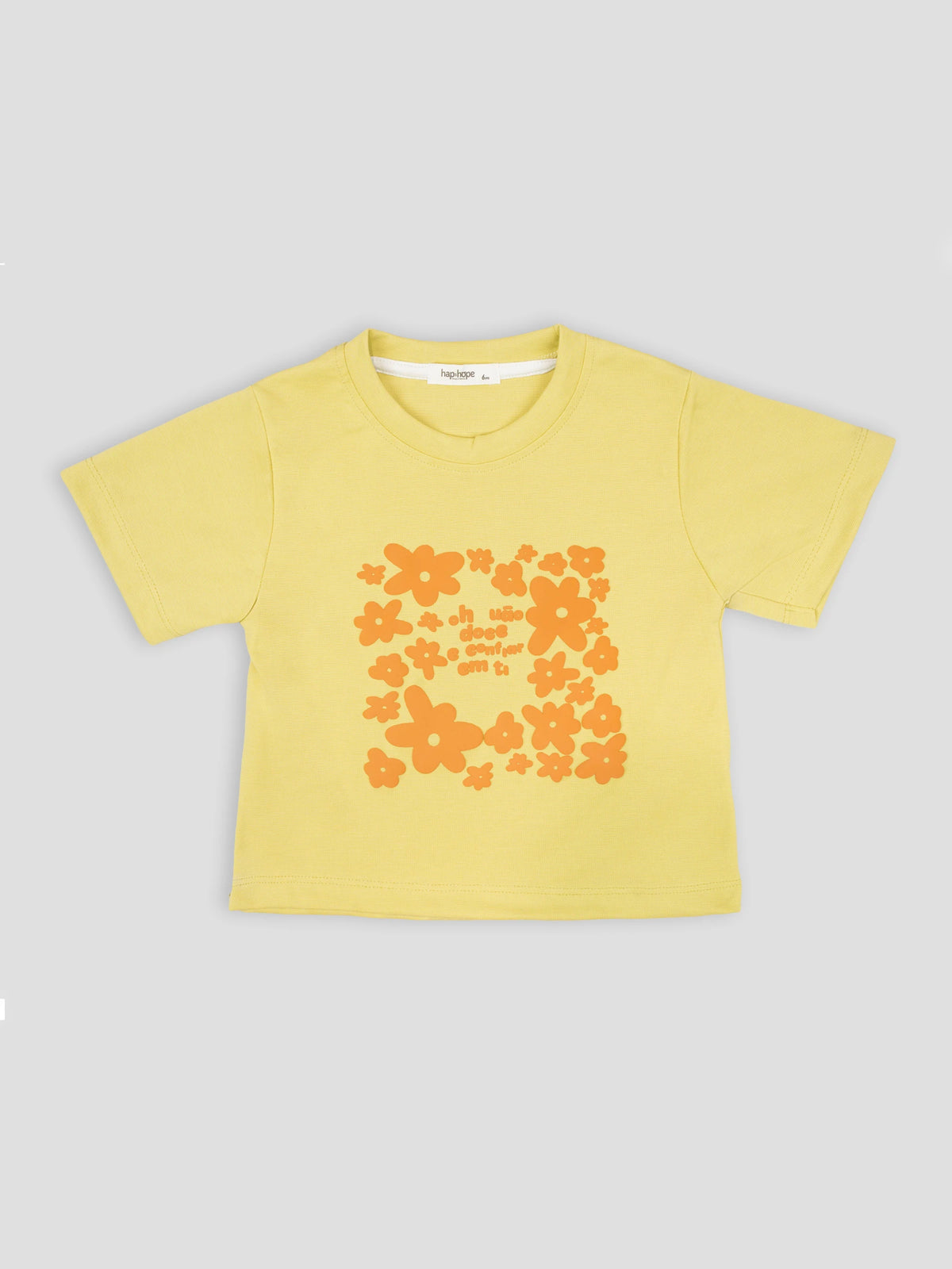 Hap & Hope Printed Round Neck Half Sleeve T-Shirt for Girls