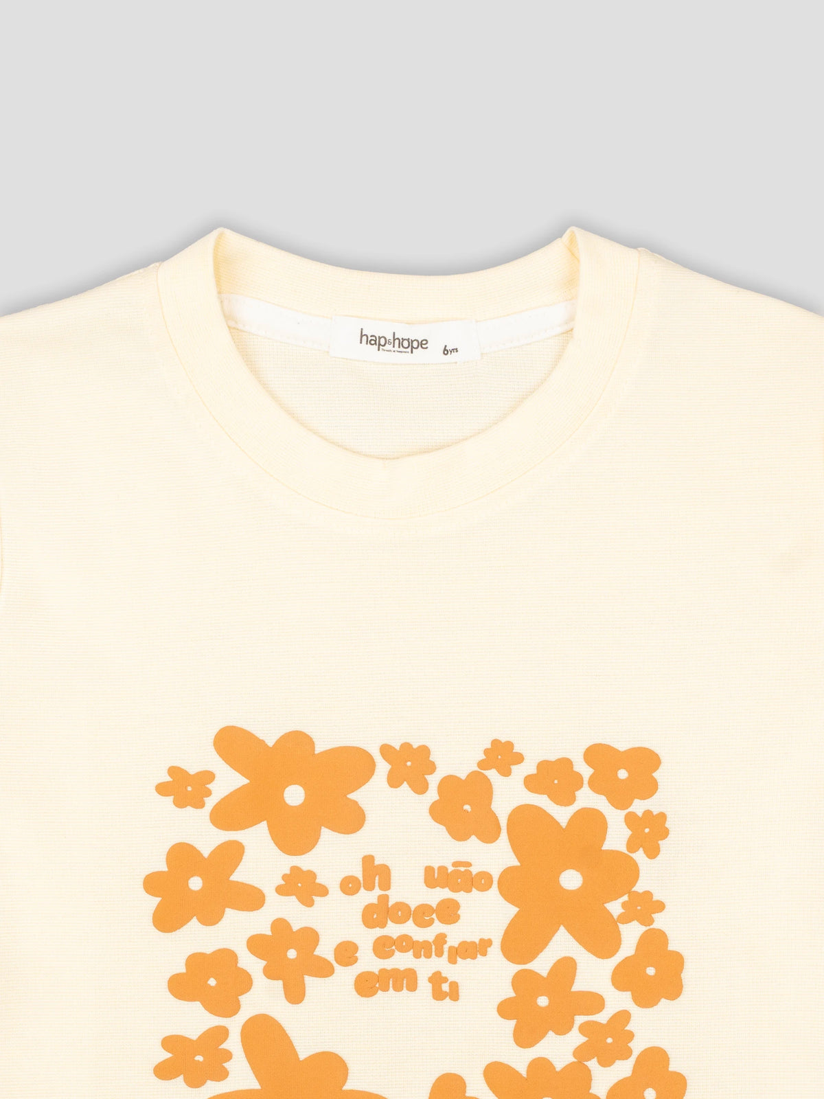 Hap & Hope Printed Round Neck Half Sleeve T-Shirt for Girls