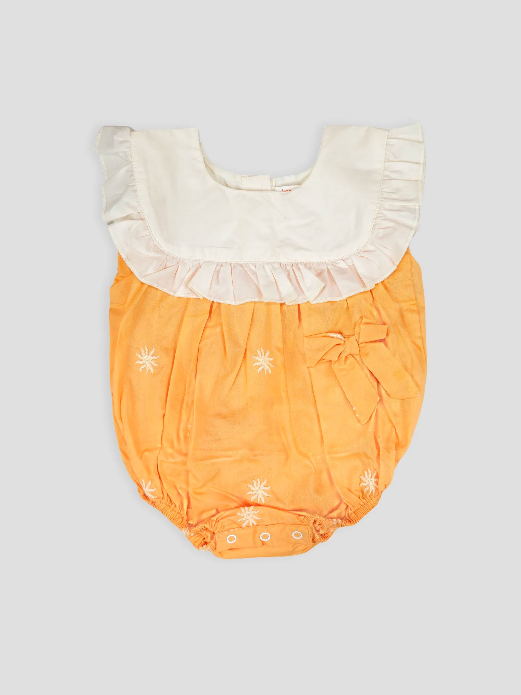 Hap & Hope  Printed Sleeveless Romper For Baby Girls