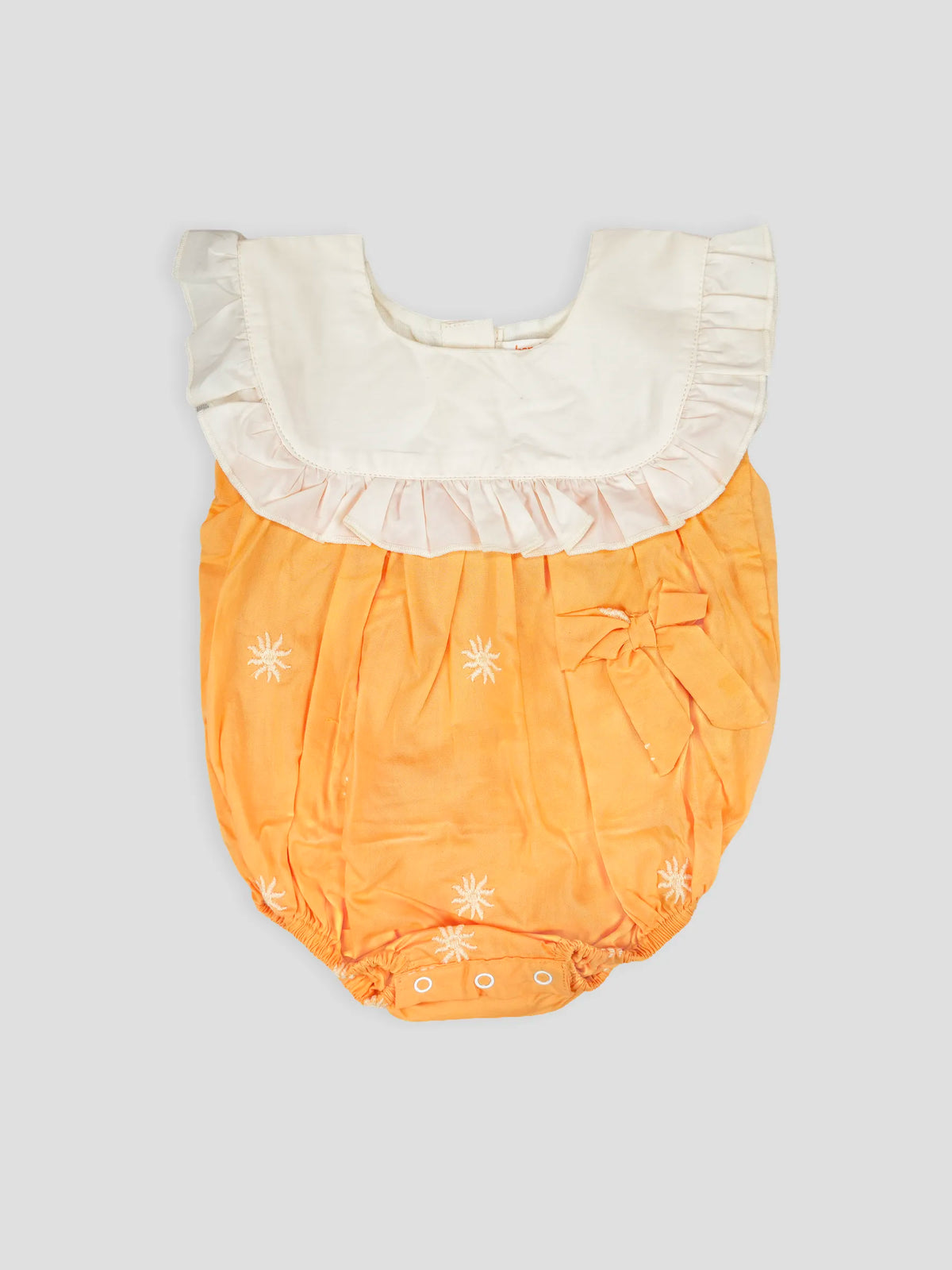 Hap & Hope  Printed Sleeveless Romper For Baby Girls