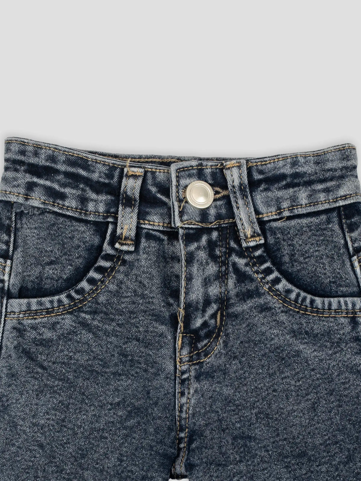 Hap & Hope Relaxed Fit Denim Shorts For Boys