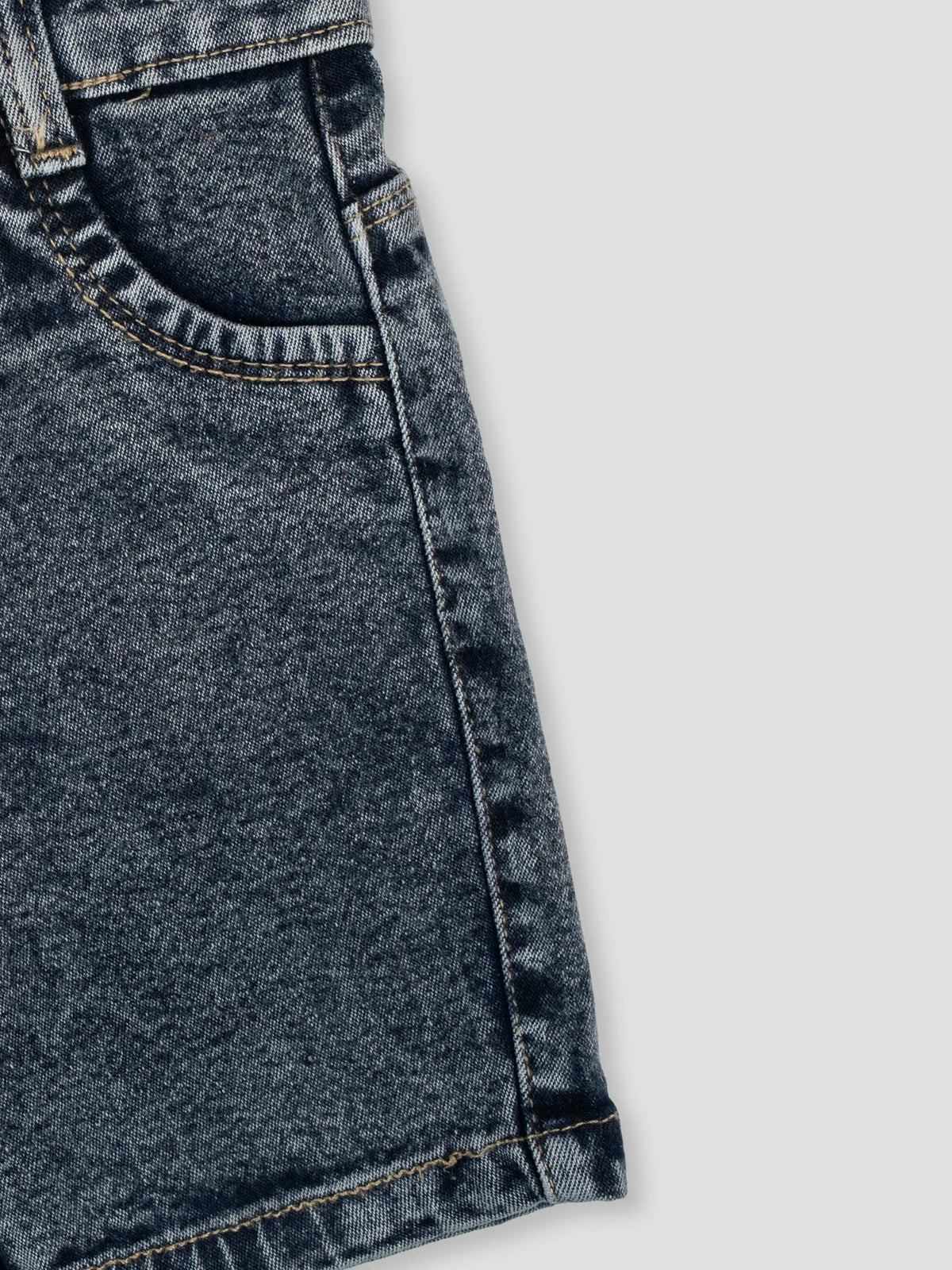 Hap & Hope Relaxed Fit Denim Shorts For Boys