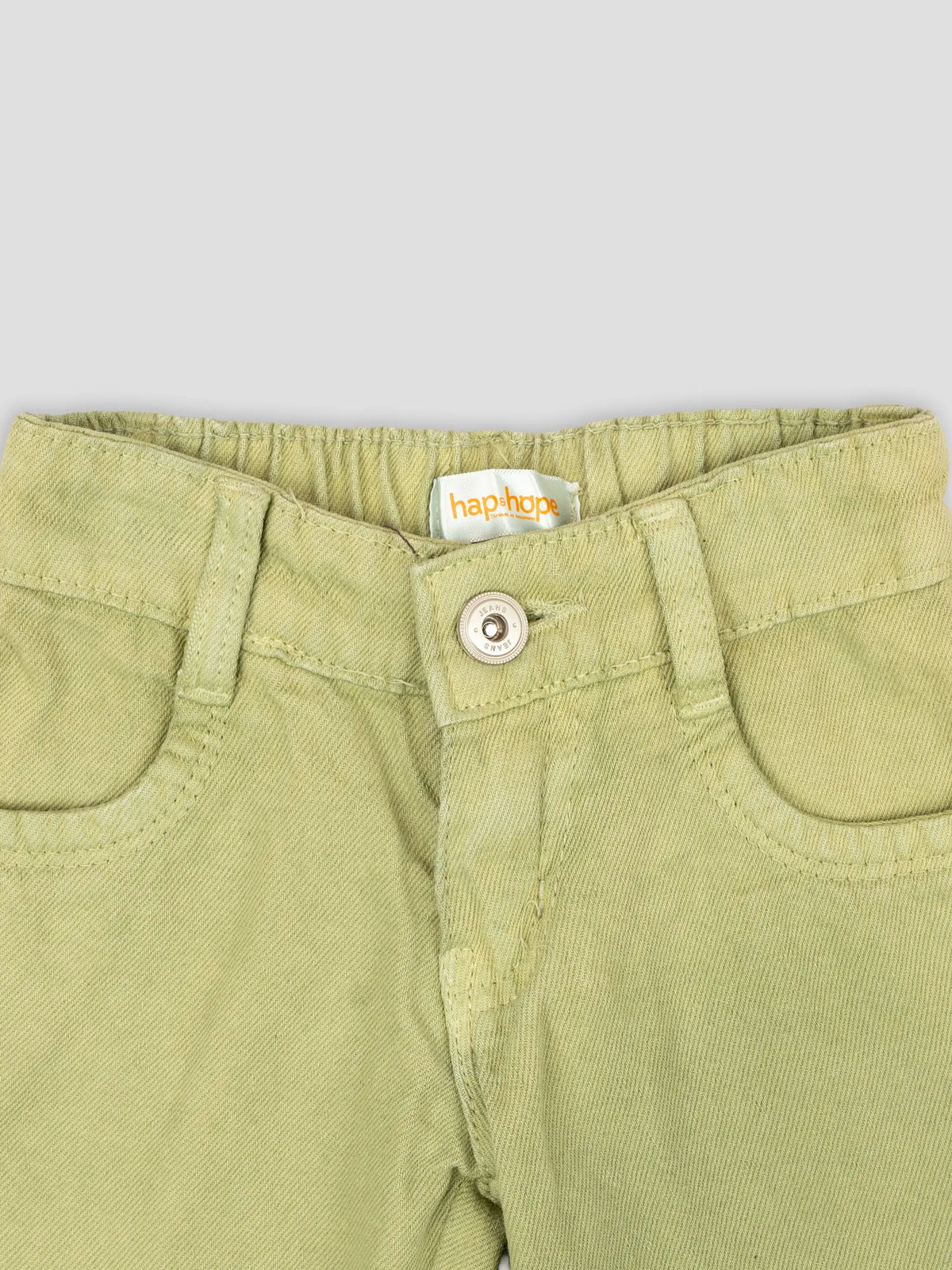 Hap & Hope  Relaxed Fit Frayed Hem Denim Shorts For Girls