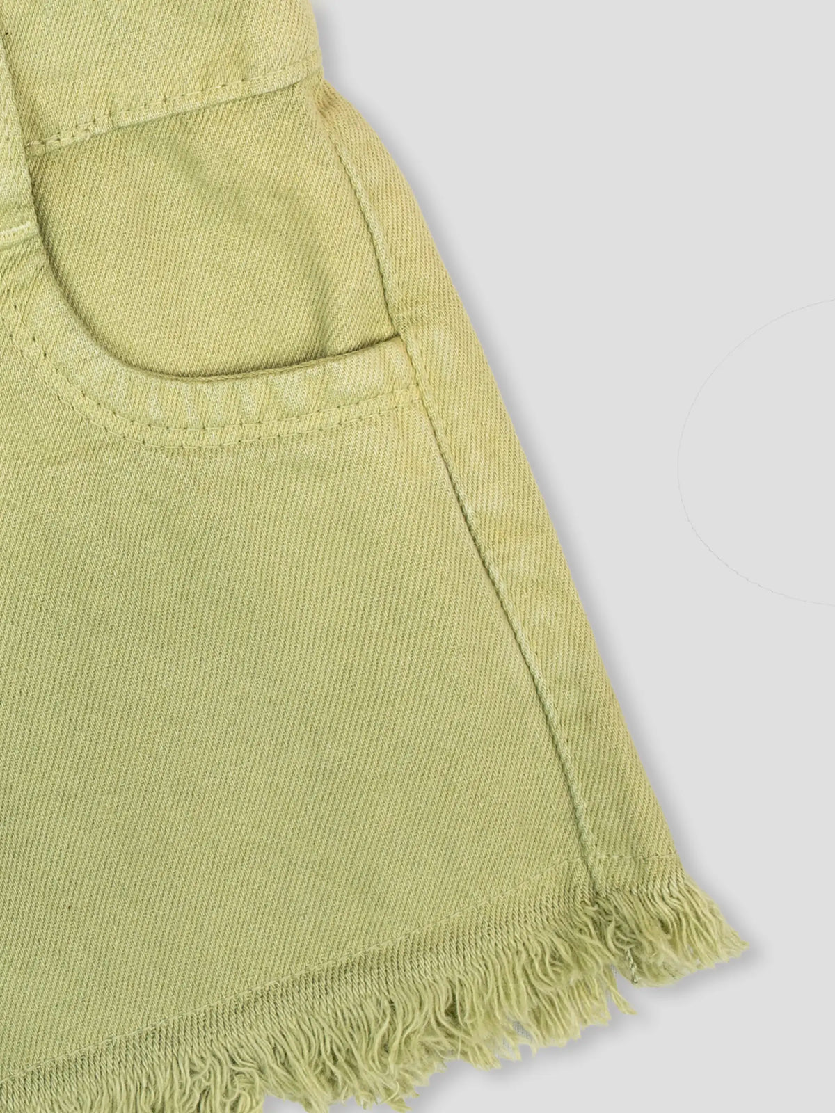 Hap & Hope  Relaxed Fit Frayed Hem Denim Shorts For Girls