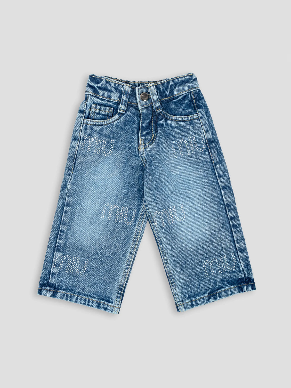 Hap & Hope  Relaxed Fit Printed Denim  Jeans For Girls 