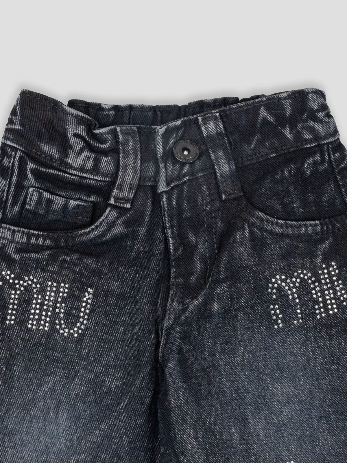 Hap & Hope  Relaxed Fit Printed Denim  Jeans For Girls