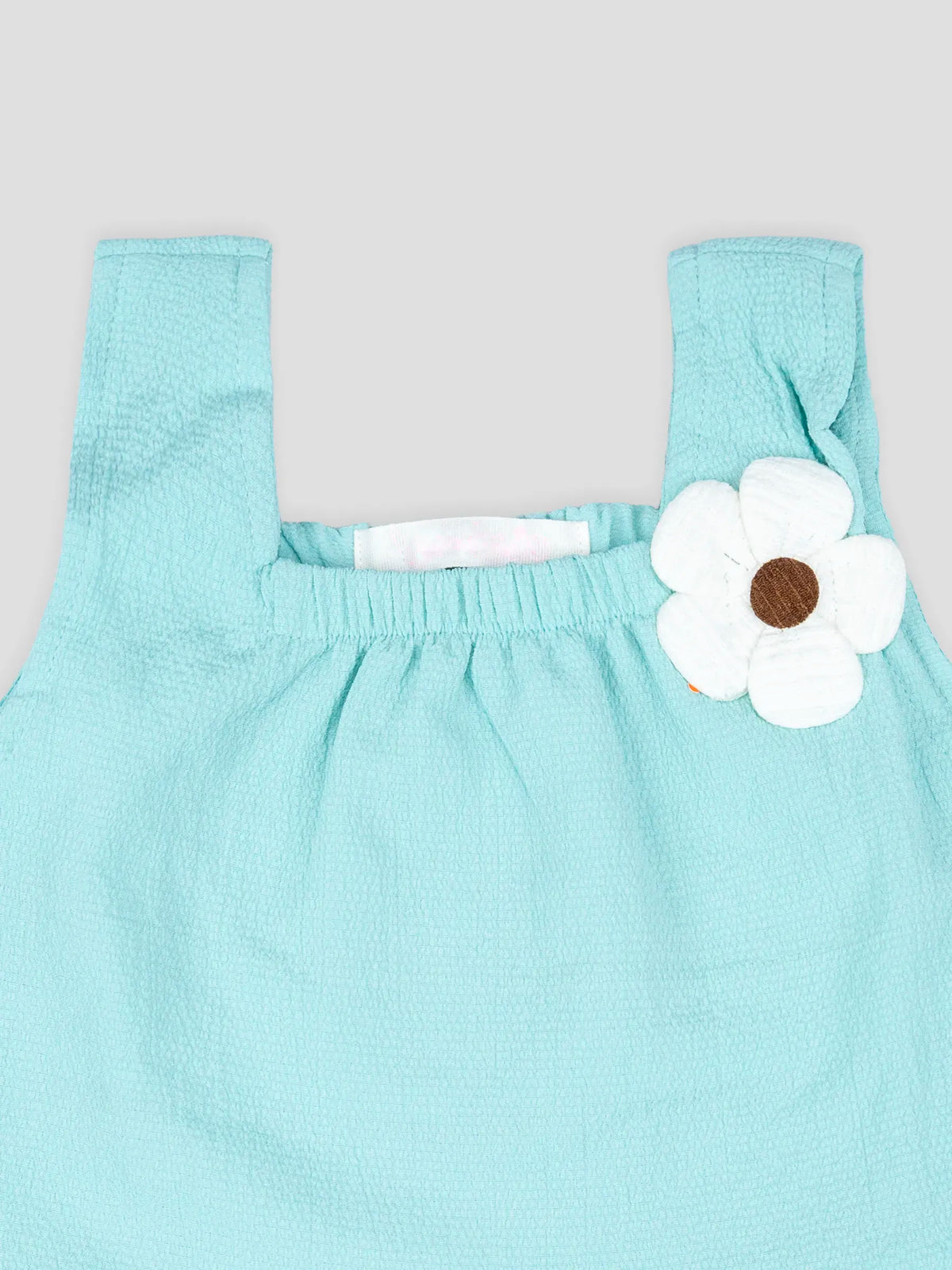 Hap & Hope  Sleeveless Cotton Top & Shorts For Baby Girls