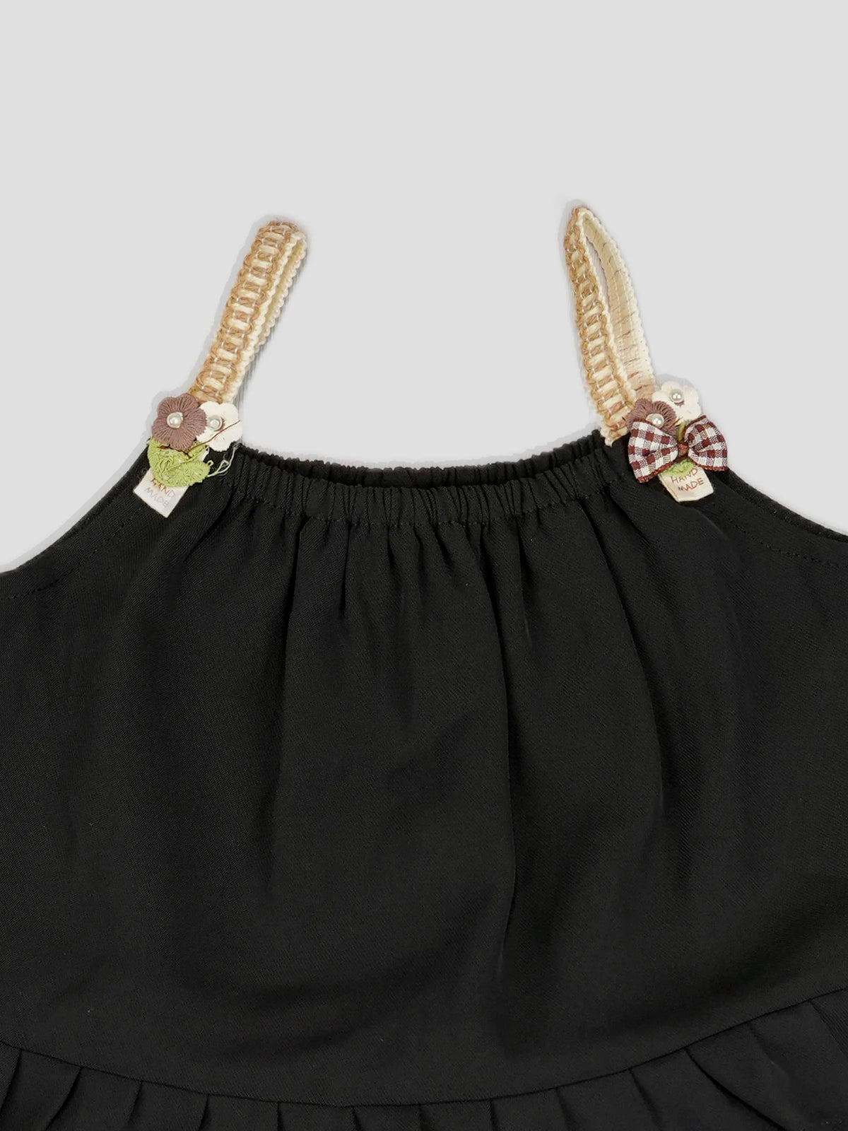 Hap & Hope Sleeveless Ruffle Top & Wide Leg Pants Cord  Set For Girls