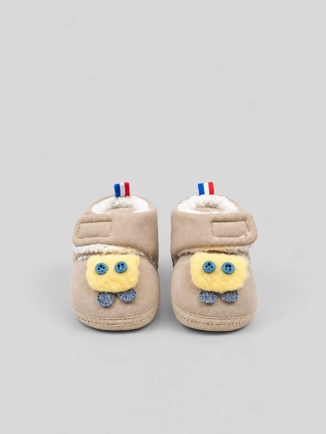 Hap & Hope  Soft Plush Cartoon Booties For New Born Babies