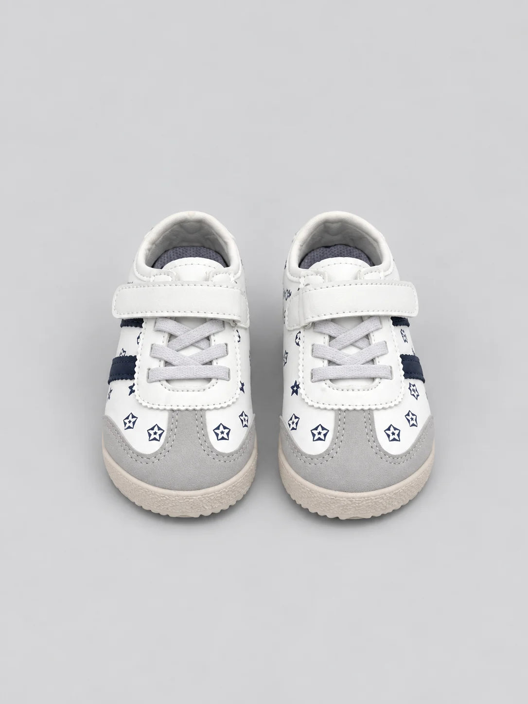 Hap & Hope  Star Print Velcro Sports Shoes For Girls