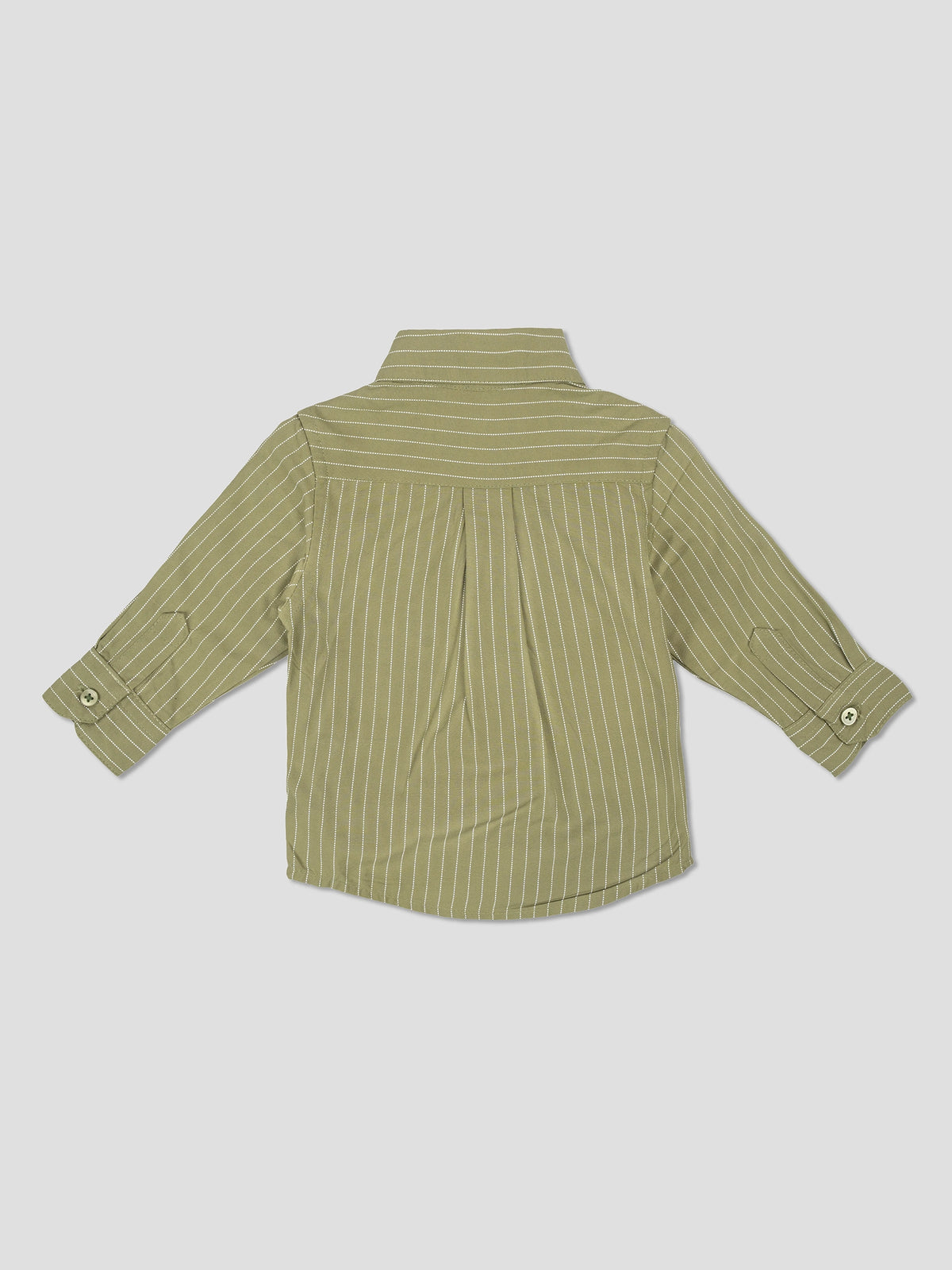 Hap&Hope Striped Collar Neck Full Sleeve Shirt for Boys