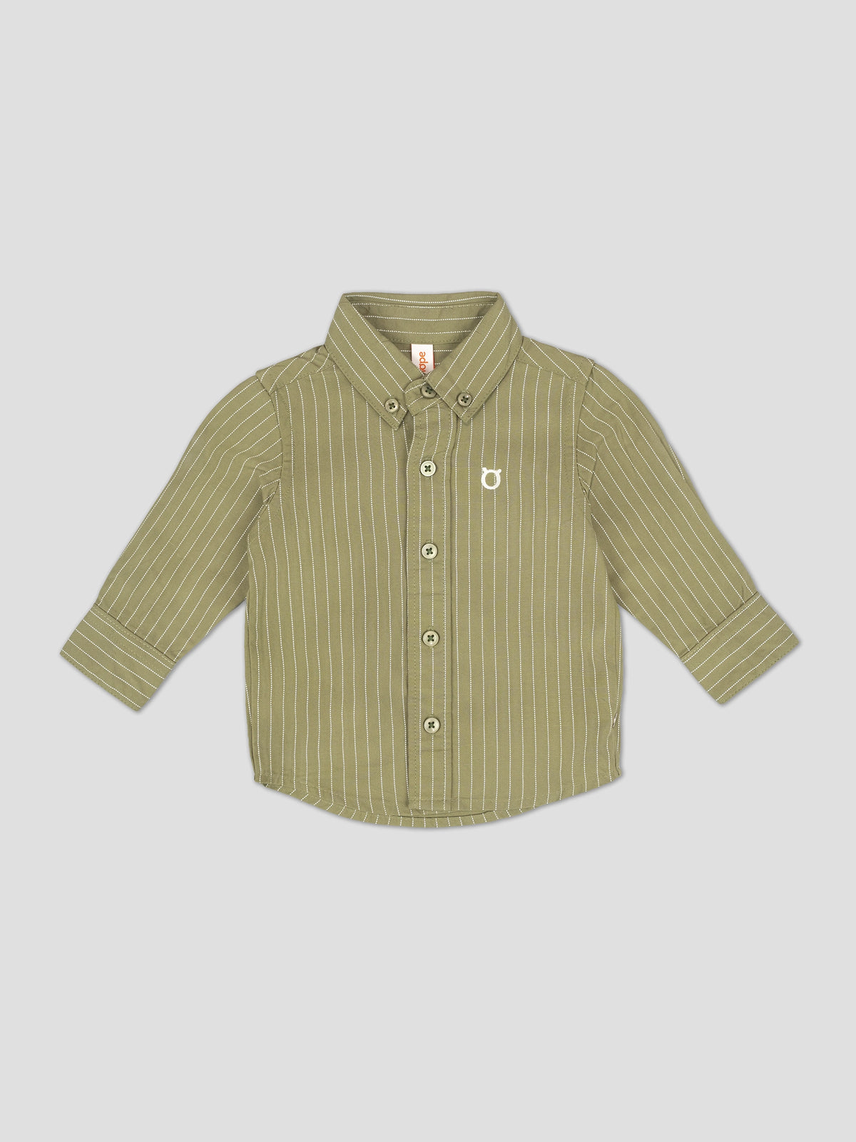 Hap&Hope Striped Collar Neck Full Sleeve Shirt for Boys