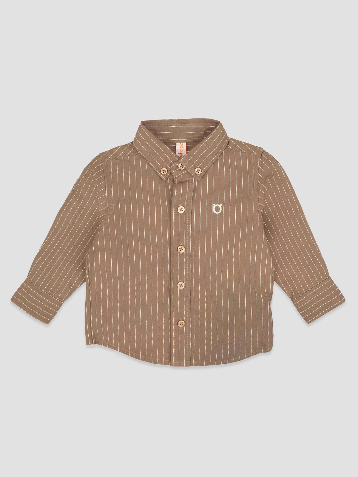 Hap&Hope Striped Collar Neck Full Sleeve Shirt for Boys