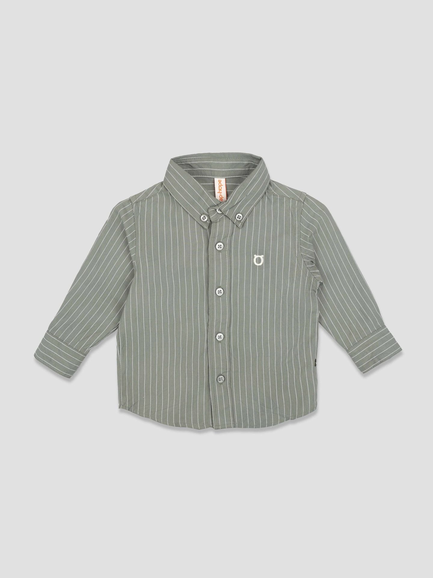 Hap&Hope Striped Collar Neck Full Sleeve Shirt for Boys