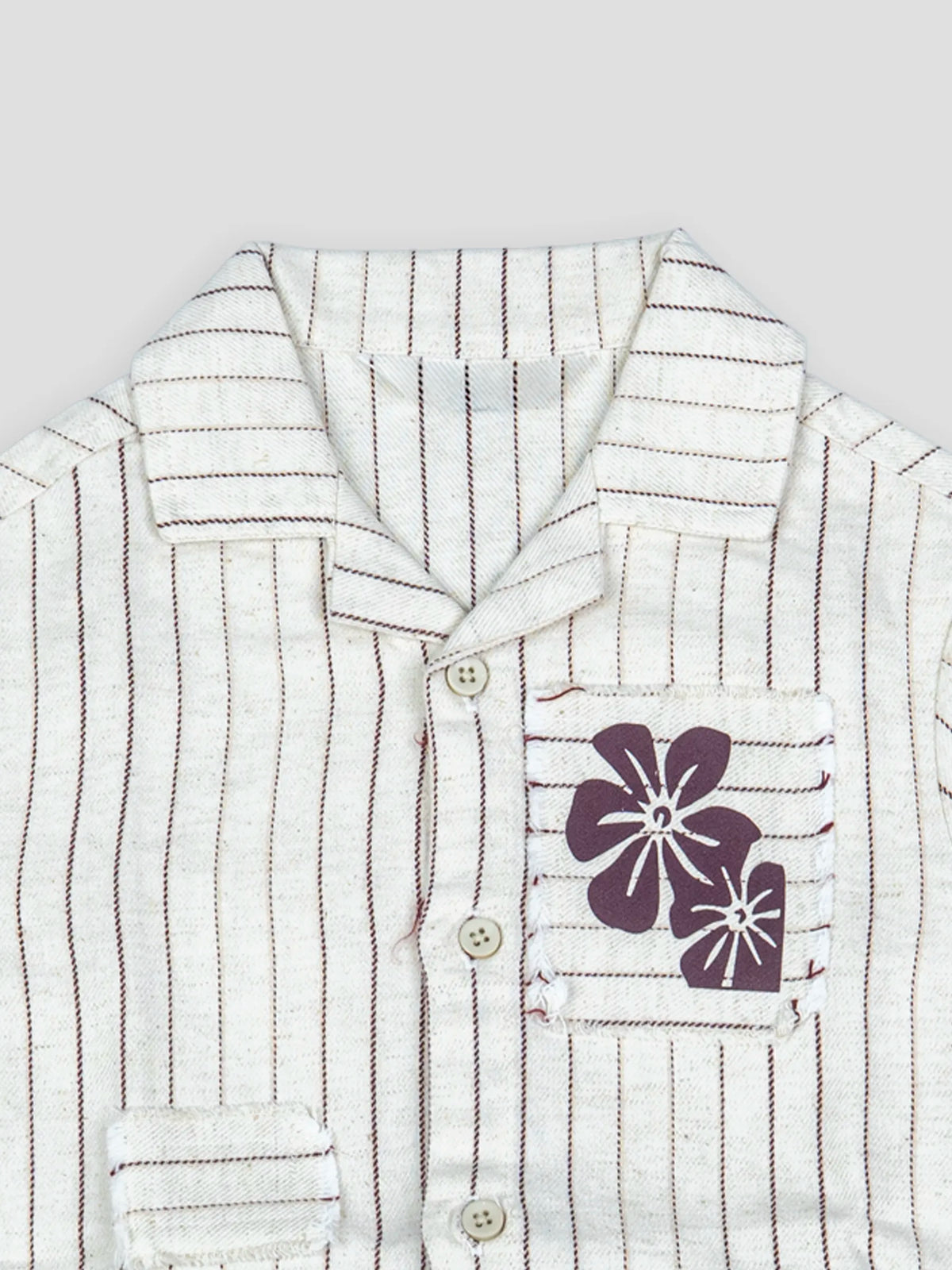 Hap & Hope  Striped Cotton Shirt & Shorts For Baby Boys