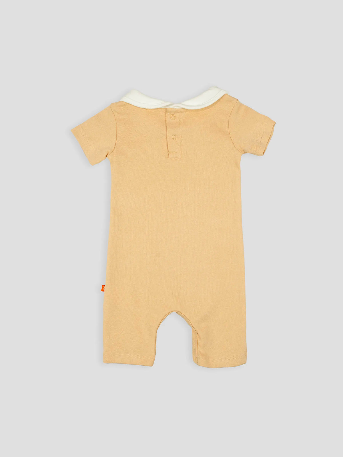 Hap & Hope Unisex  Plain Round Neck Half Sleeve Cotton Romper For Babies