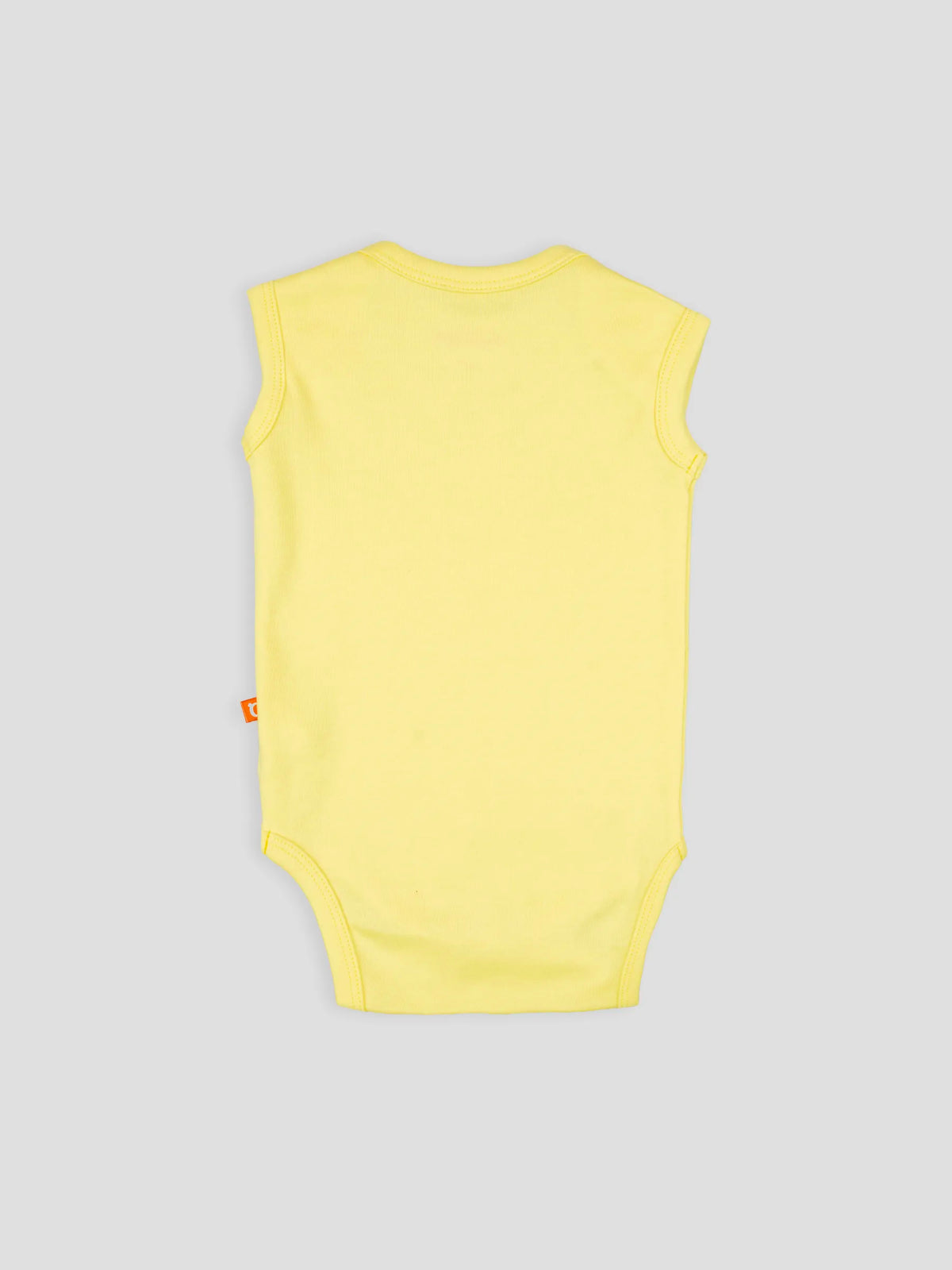 Hap & Hope Unisex Plain Sleeveless Cotton Bodysuit For Babies