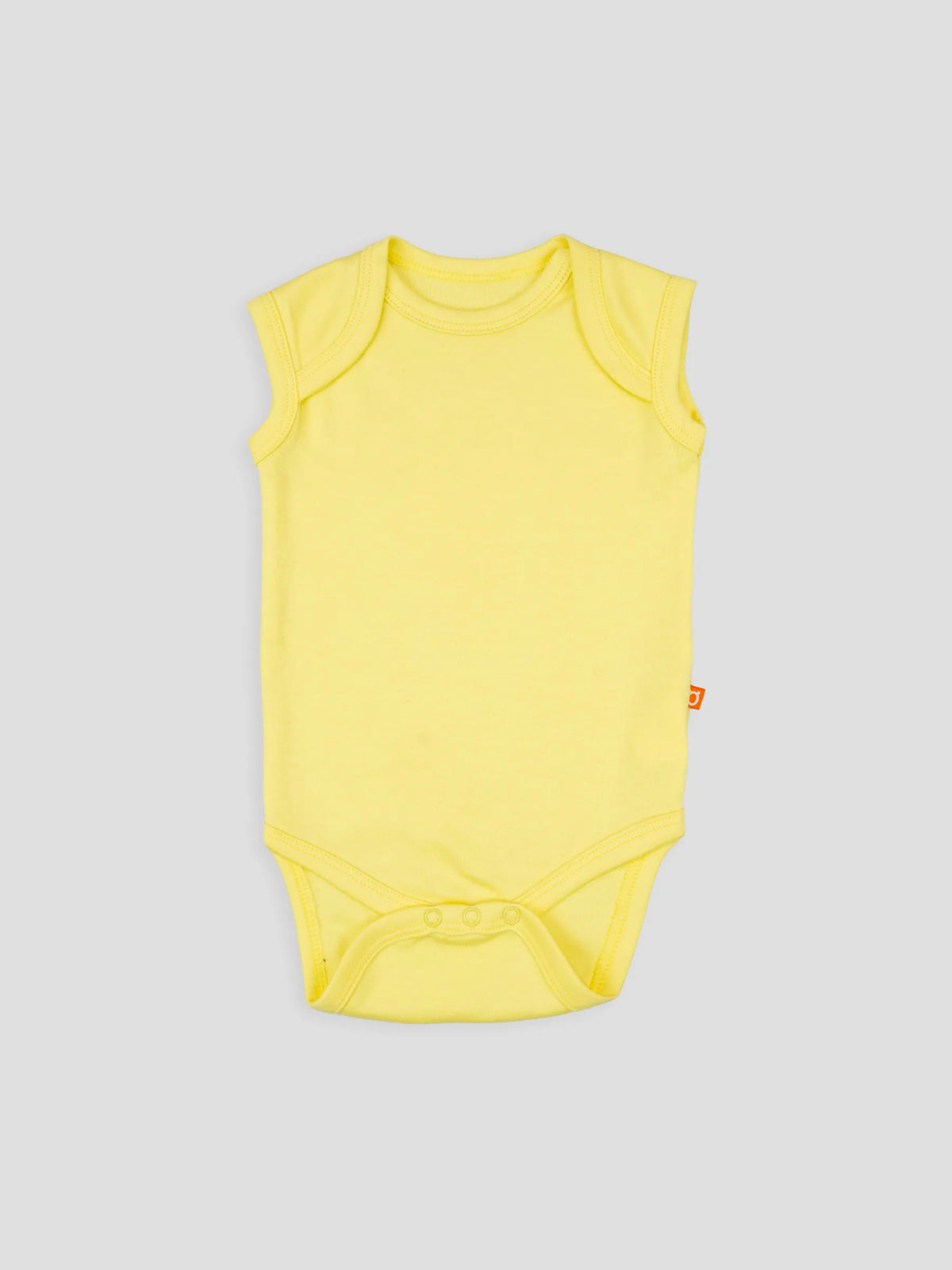 Hap & Hope Unisex Plain Sleeveless Cotton Bodysuit For Babies