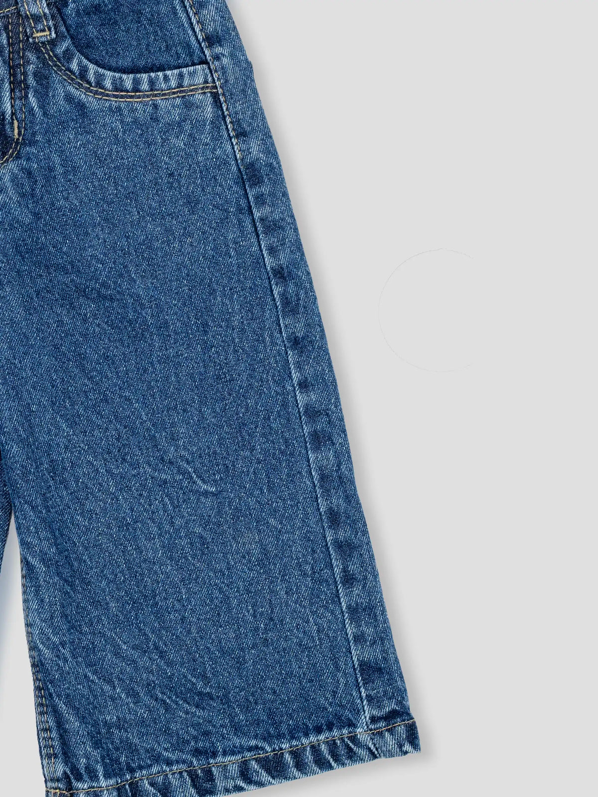 Hap & Hope Unisex Relaxed Fit Denim Wide Leg Jeans For Unisex