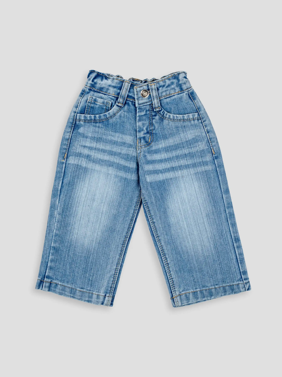 Hap & Hope Unisex Relaxed Fit Plain Denim Pants For Unisex