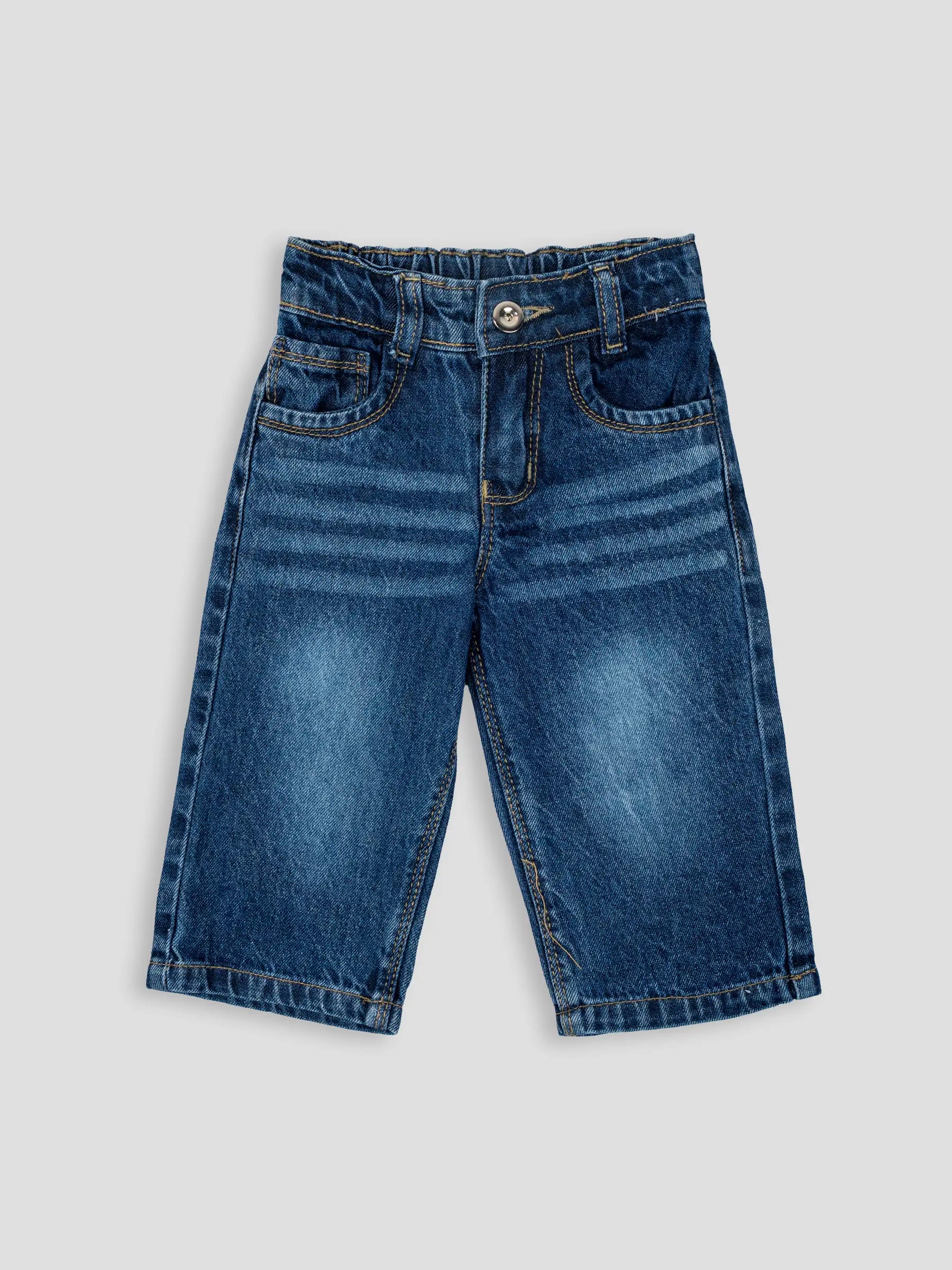 Hap & Hope Unisex Relaxed Fit Plain Denim Pants For Unisex