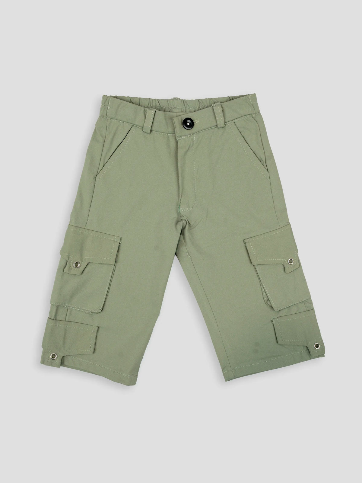 Hap & Hope Unisex Relaxed Fit Plain Poly Cotton Cargo Pants For Unisex