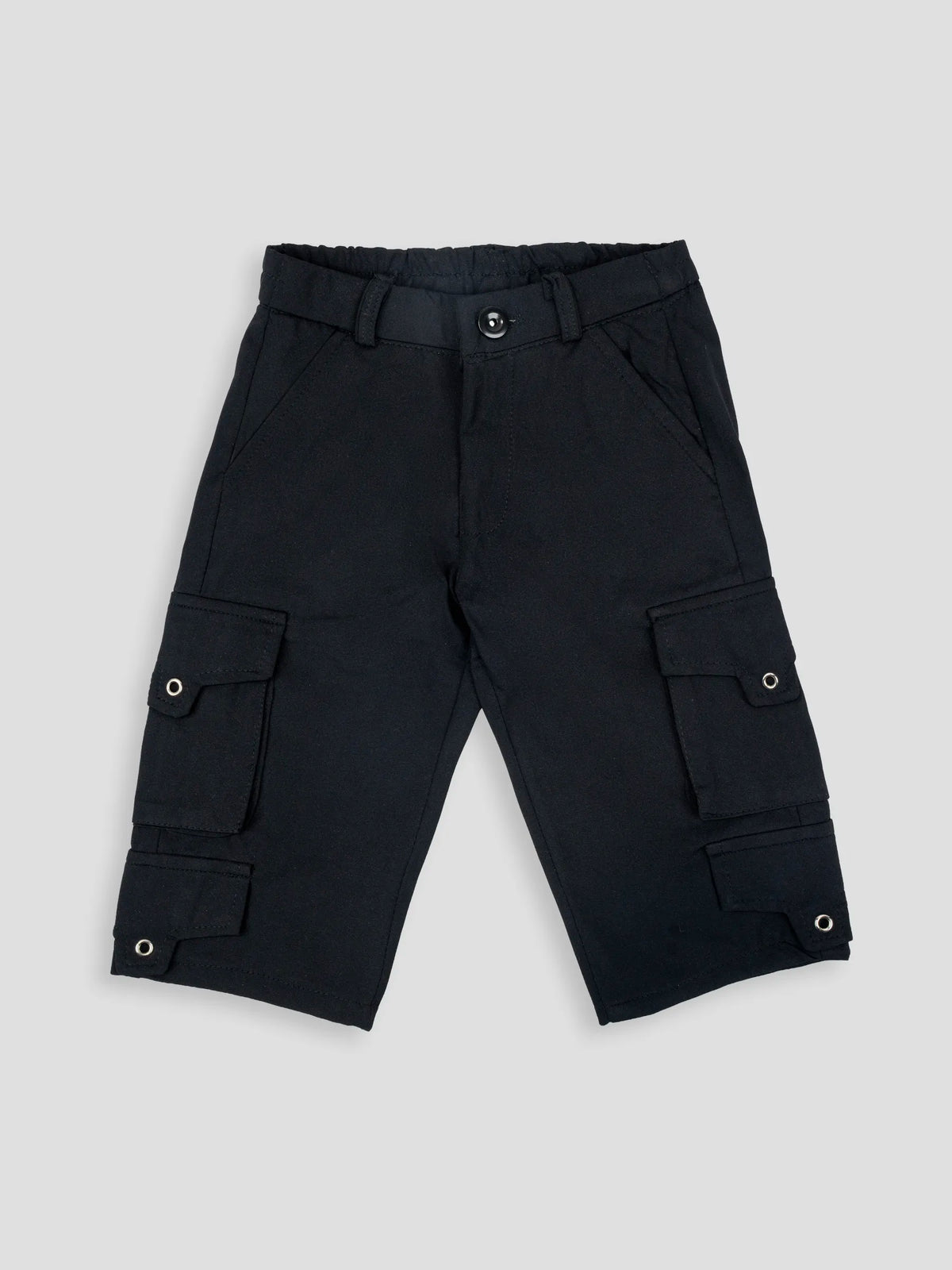 Hap & Hope Unisex Relaxed Fit Plain Poly Cotton Cargo Pants For Unisex