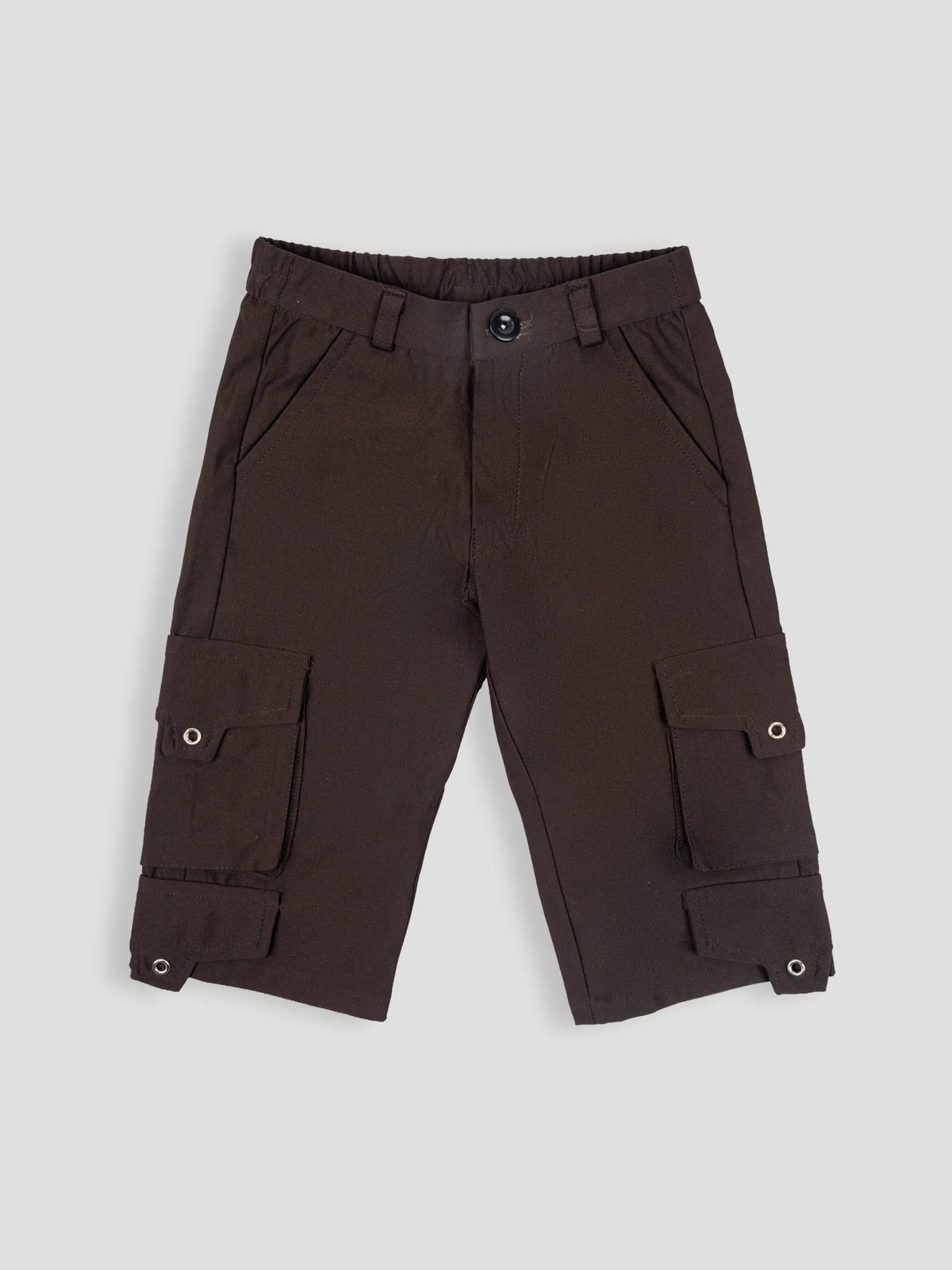 Hap & Hope Unisex Relaxed Fit Plain Poly Cotton Cargo Pants For Unisex