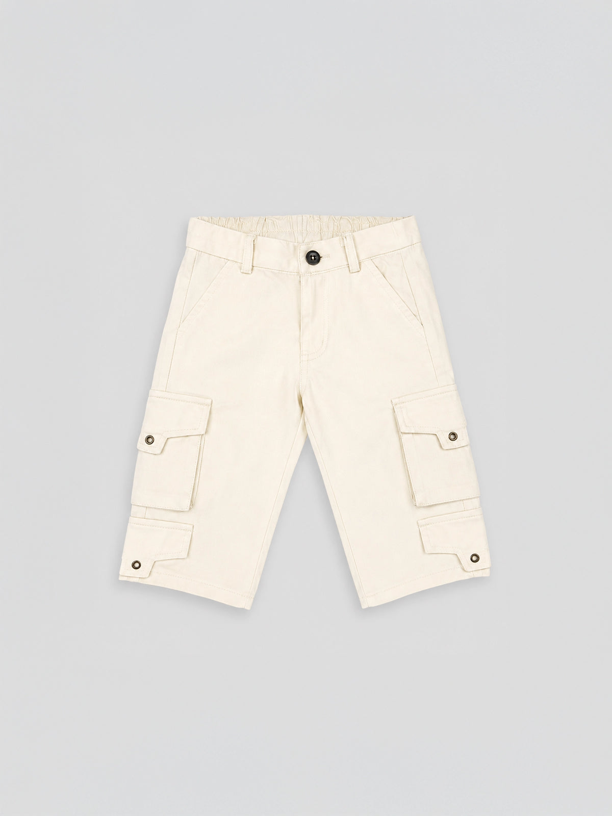 Hap & Hope Unisex Relaxed Fit Plain Poly Cotton Cargo Pants For Unisex