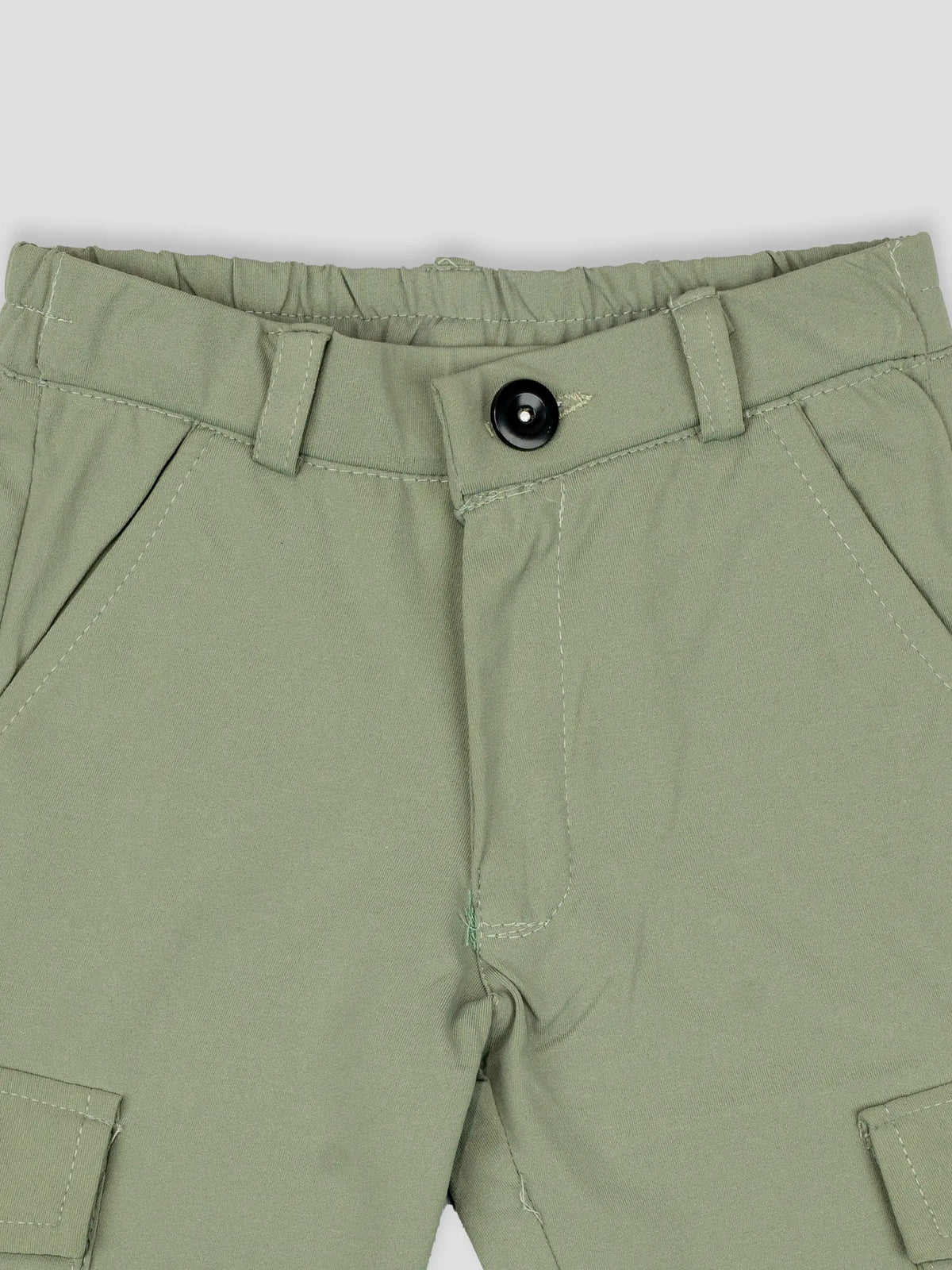 Hap & Hope Unisex Relaxed Fit Plain Poly Cotton Cargo Pants For Unisex