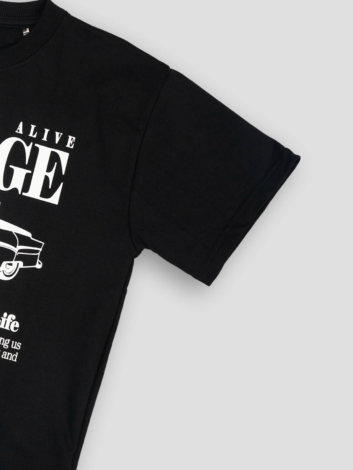 Hap&Hope Vintage Car Print Round Neck Half Sleeve T-Shirt for Boys
