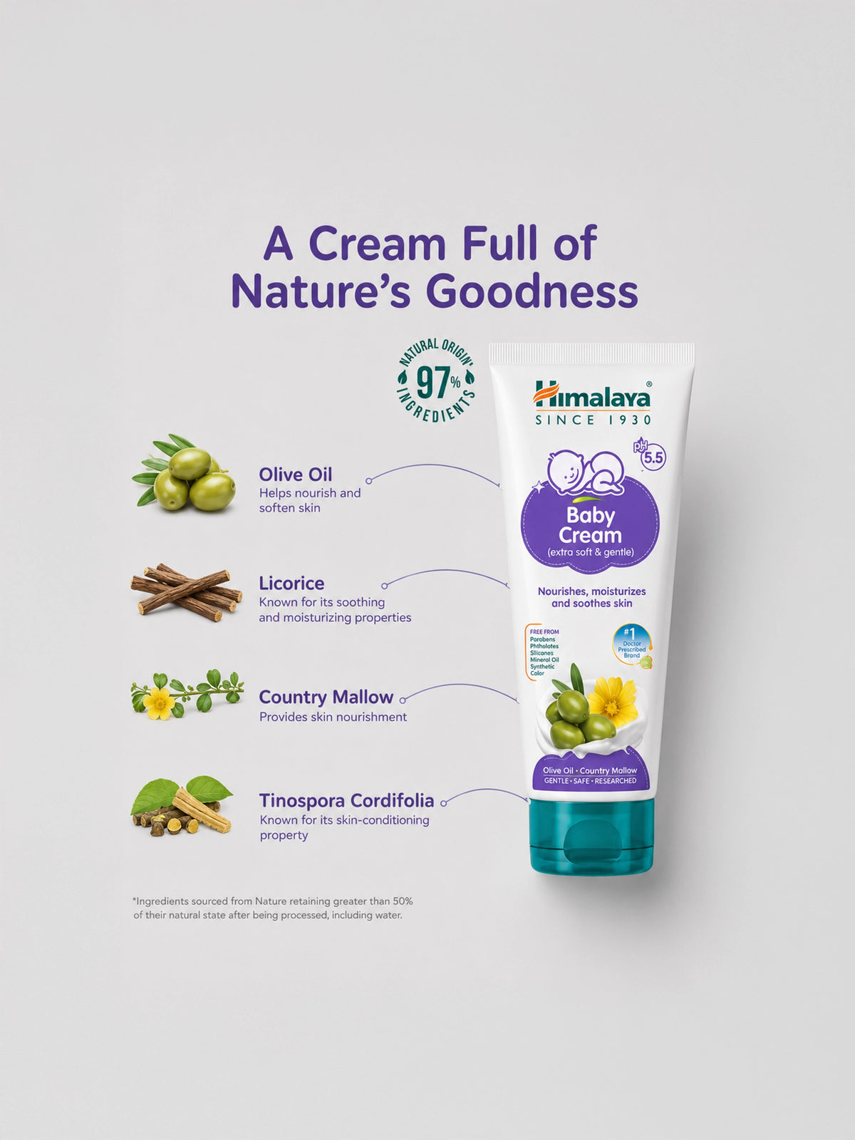 Himalaya Babycare Himalaya Herbal Baby Cream - 50 ml