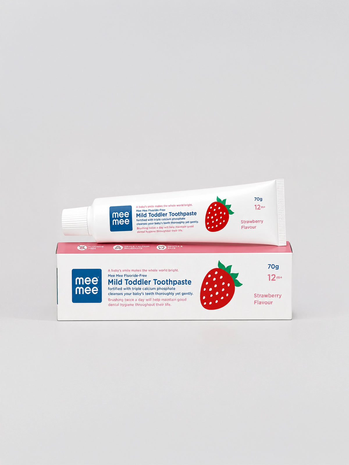 Mee Mee  Strawberry Flavor Toothpaste - 70g