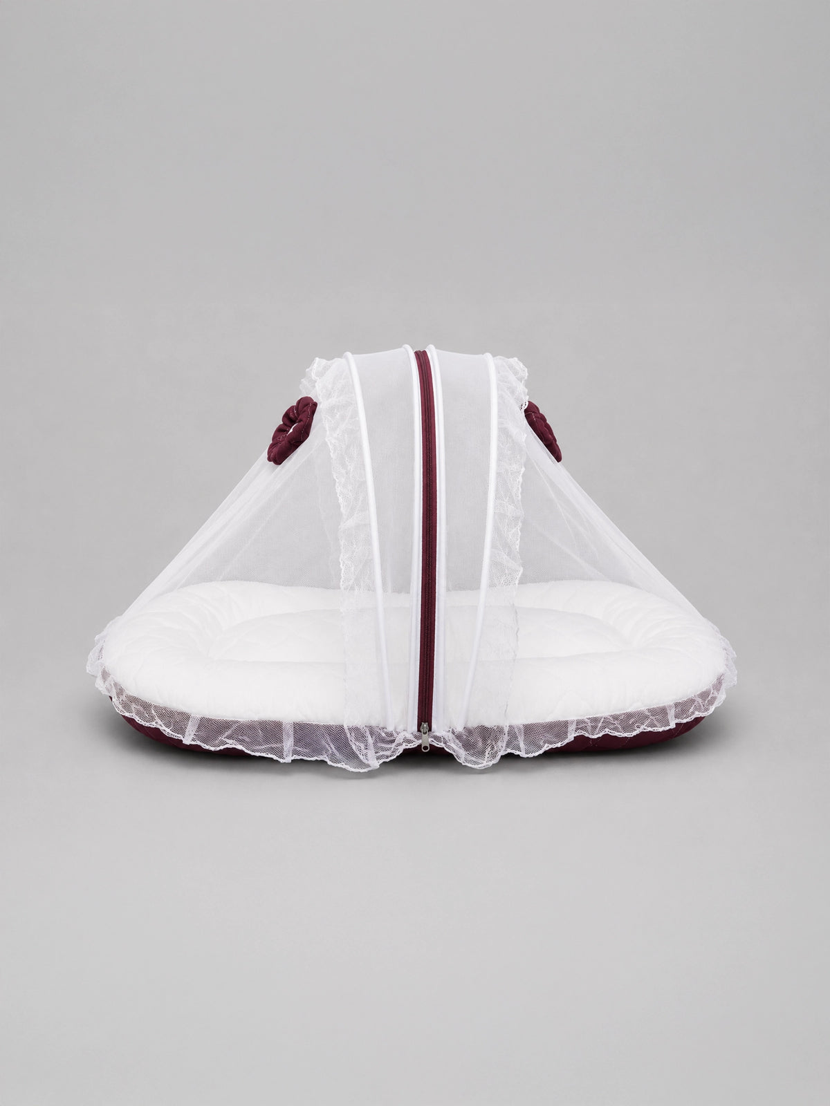 Premium Newborn Baby Mosquito Net Bed with Soft Mattress