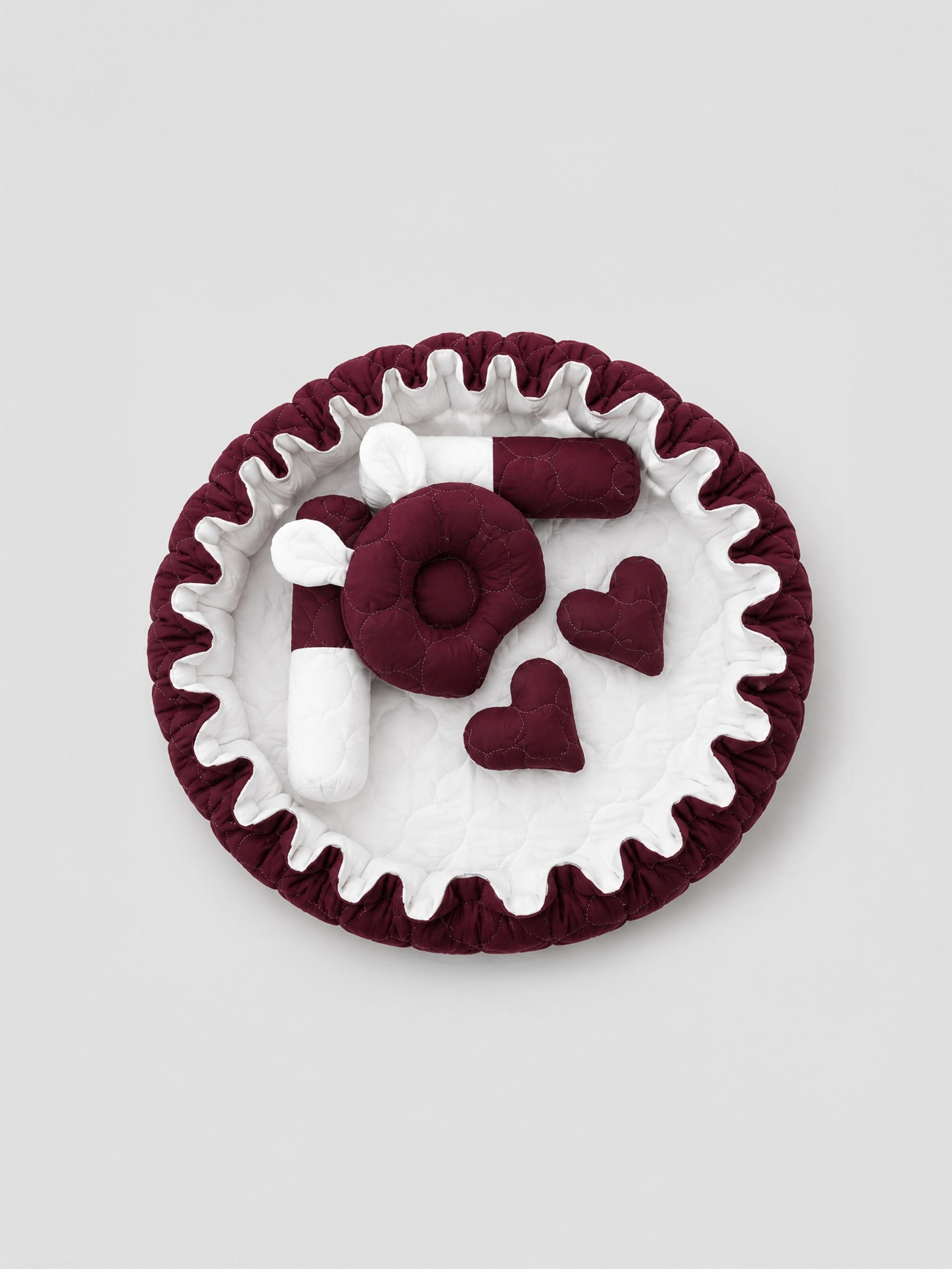 Premium Newborn Baby Mosquito Round Bed with Soft Mattress