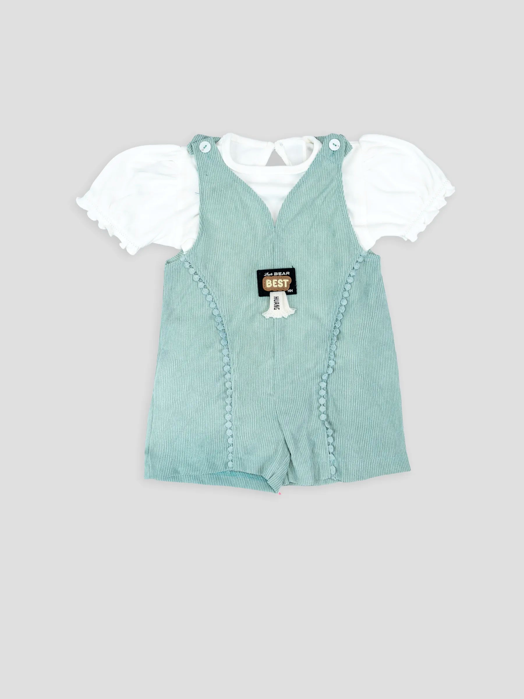 Hap & Hope  Corduroy Baba Suit For Baby Girls
