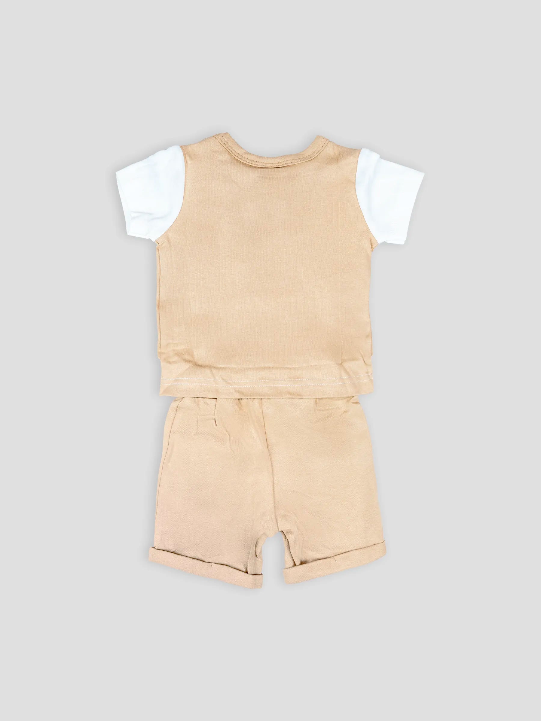 Hap & Hope Baby Boys Cotton Half Sleeve Round Neck T-Shirt & Shorts Set For Baby Boys