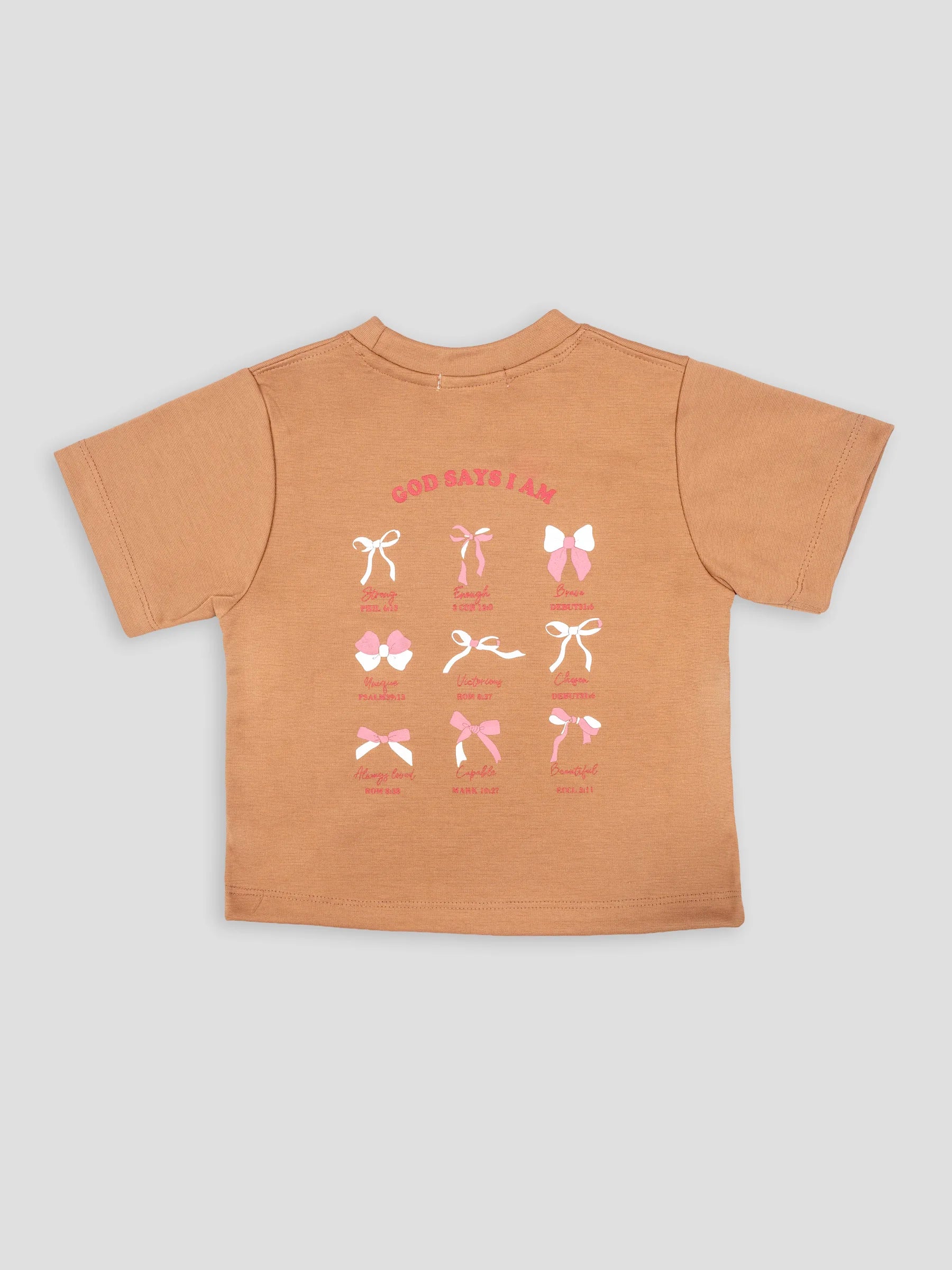 Hap&Hope Printed Round Neck Half Sleeve T-Shirt for Girls