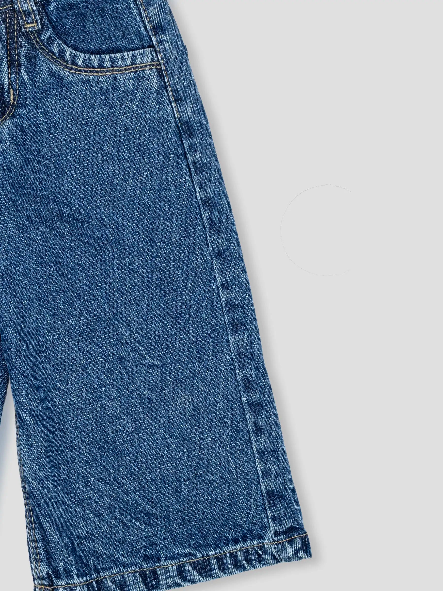Hap & Hope Unisex Relaxed Fit Denim Wide Leg Jeans For Unisex