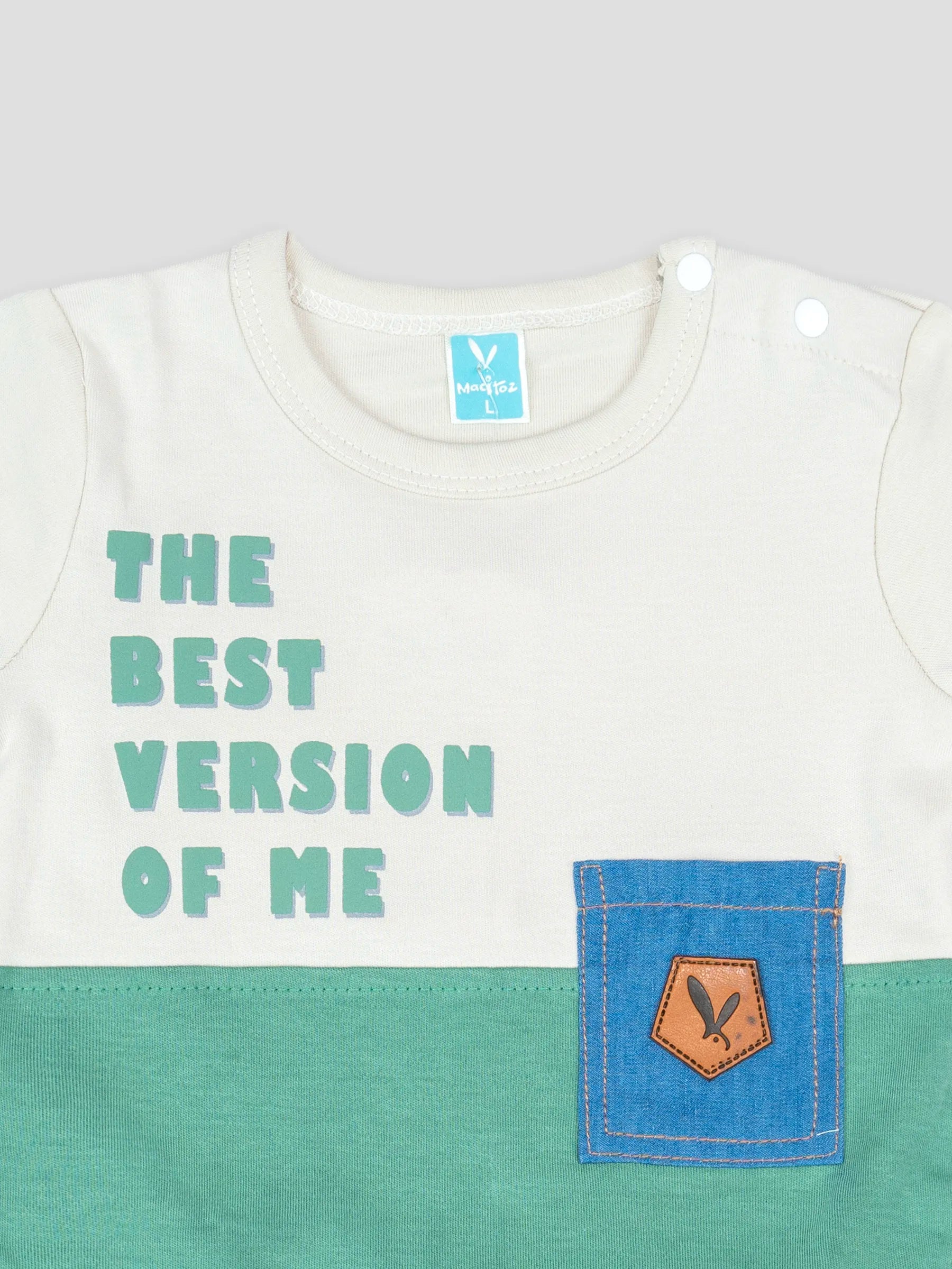 Hap & Hope Printed Cotton Half Sleeve T-Shirt & Shorts For Baby Boys