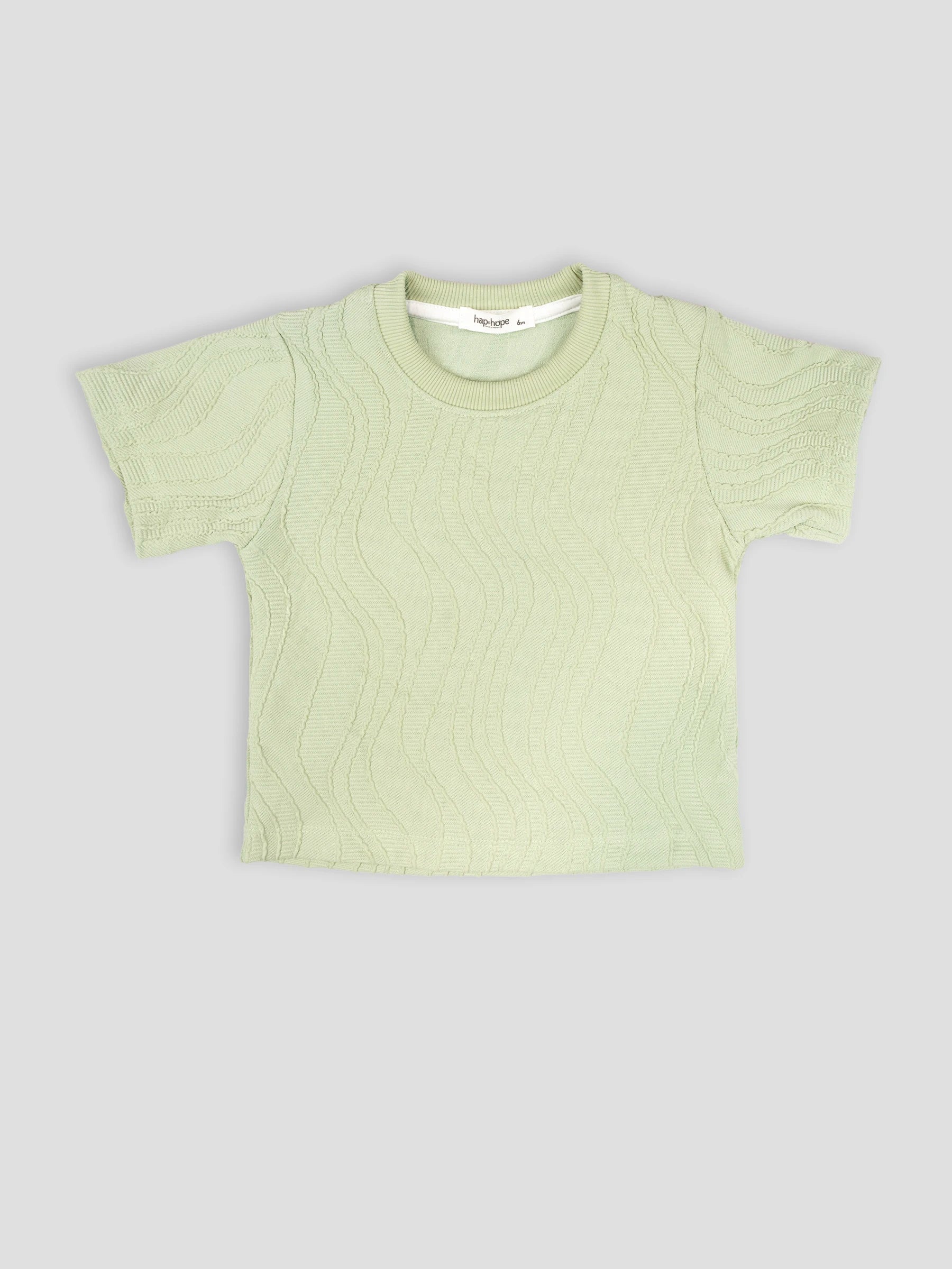 Hap&Hope Plain Round Neck Half Sleeve Cotton T-Shirt for Boys