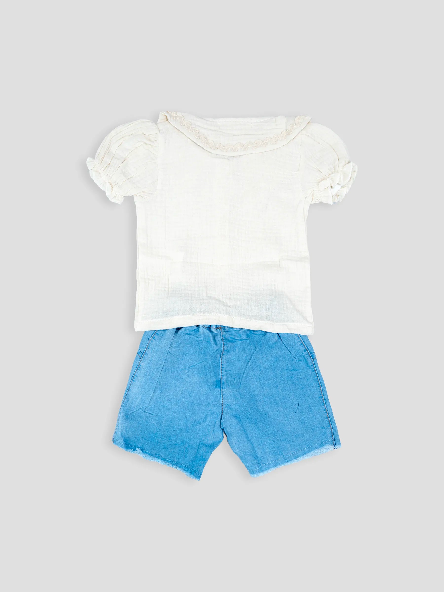 Hap & Hope  Cotton Top & Shorts For Baby Girls