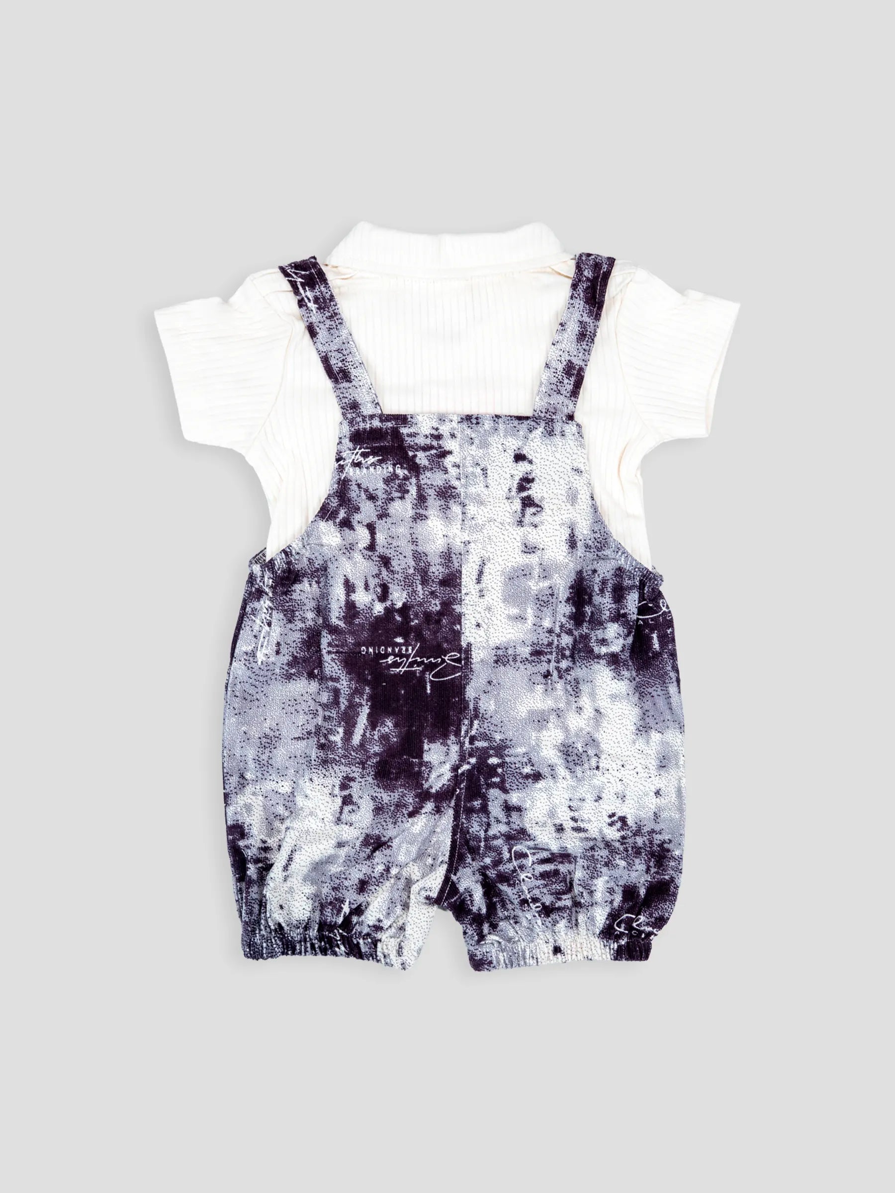 Hap & Hope Printed Cotton Half Sleeve Collar Neck Baba Suit For Baby Boys