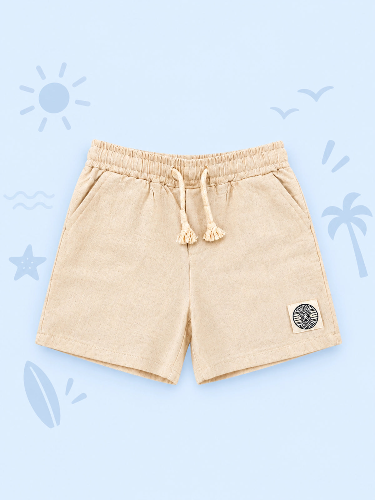 Hap & Hope Relaxed Fit Denim Shorts For Boys